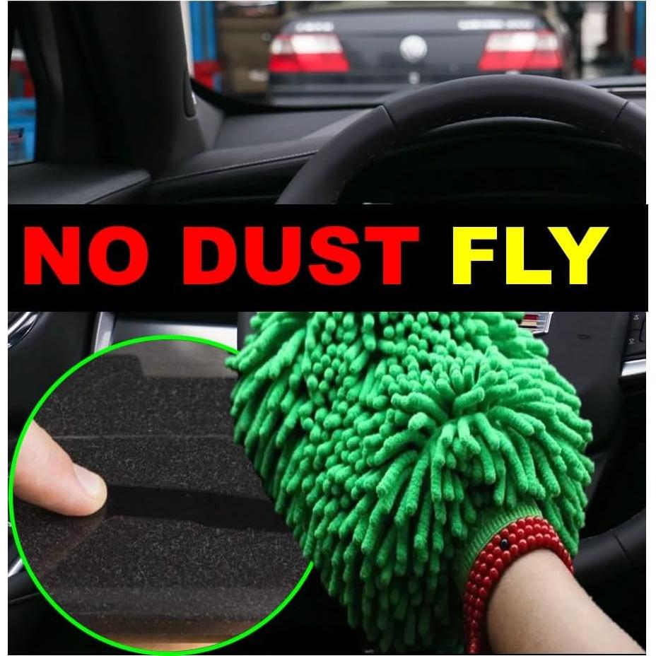 Mitón de Microfibra QUALIALL Verde 26.67x20.32 cm Reutilizable