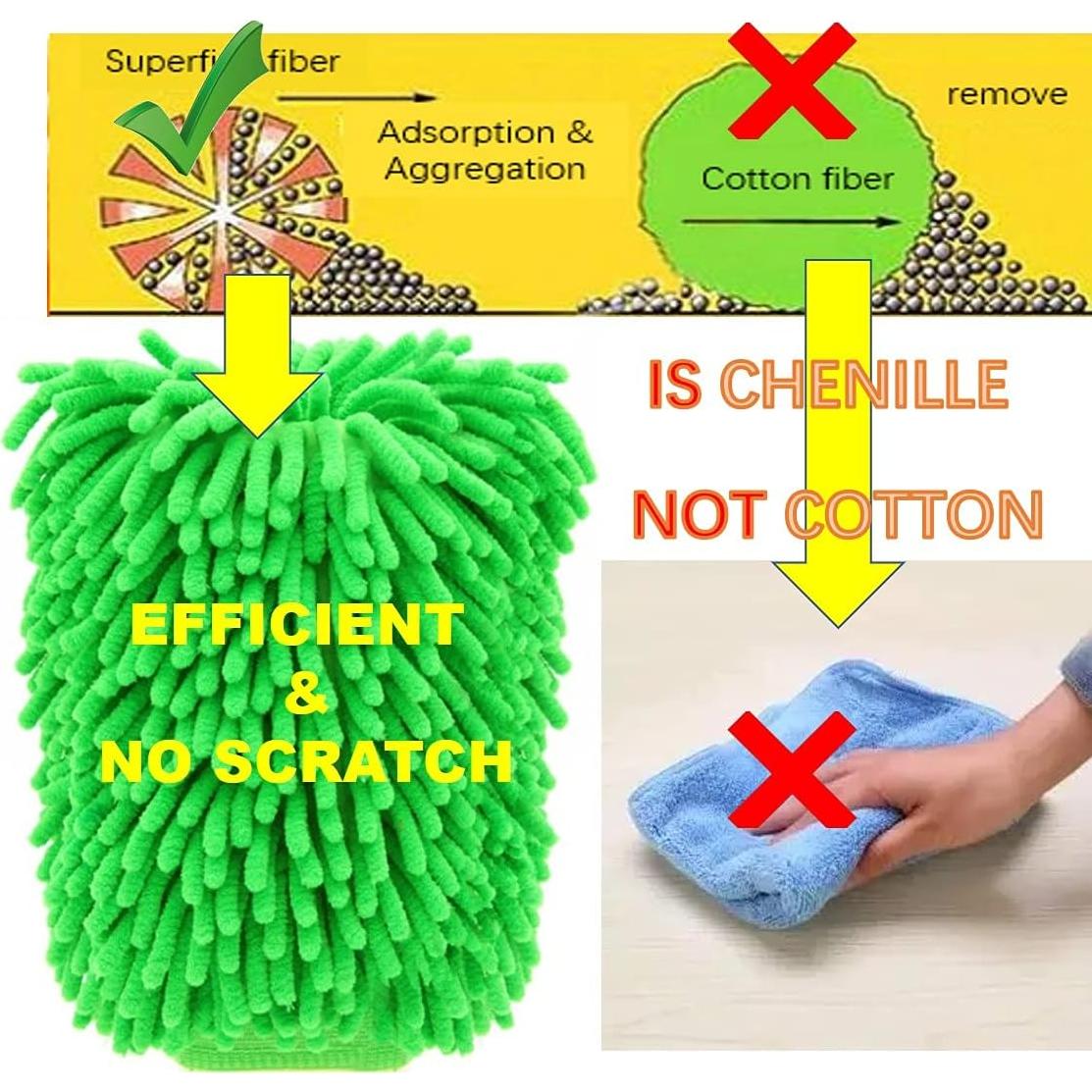 Mitón de Microfibra QUALIALL Verde 26.67x20.32 cm Reutilizable