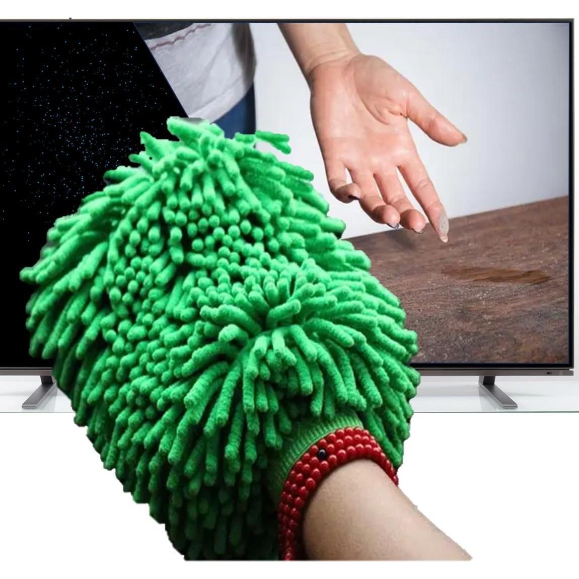 Mitón de Microfibra QUALIALL Verde 26.67x20.32 cm Reutilizable