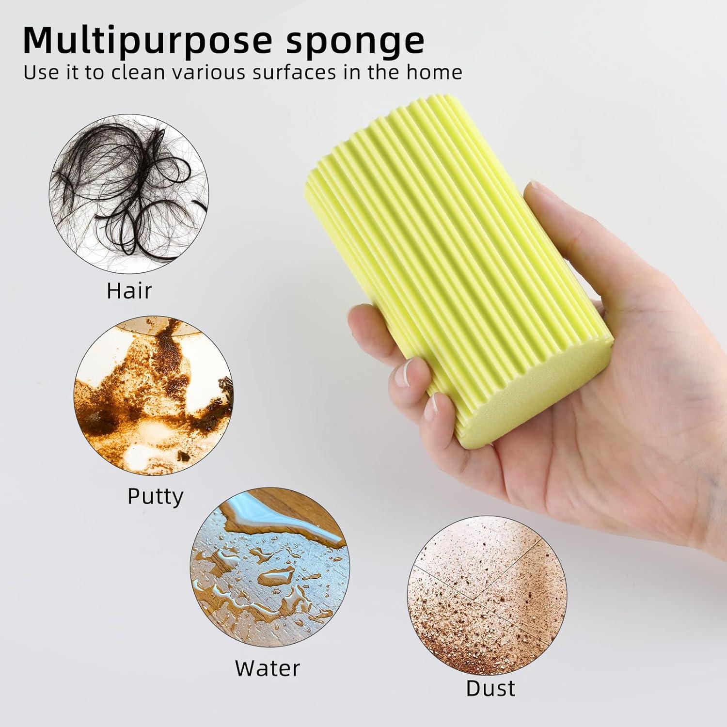 6 Esponjas Limpiadoras Húmedas Motroce - Doble Lado, Multiusos