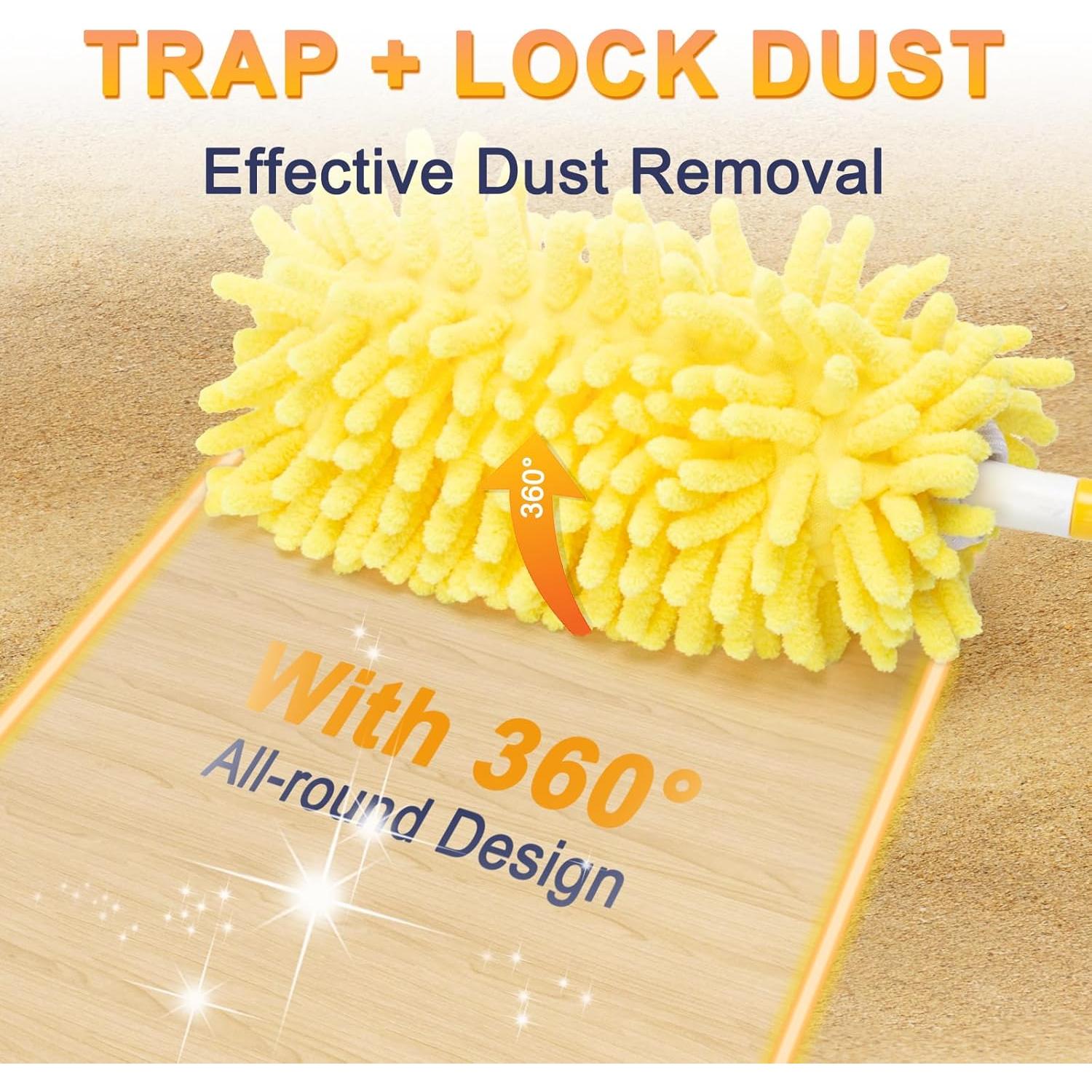 Repuestos de Plumero Reutilizables KeFanta 8 Pcs con Mango