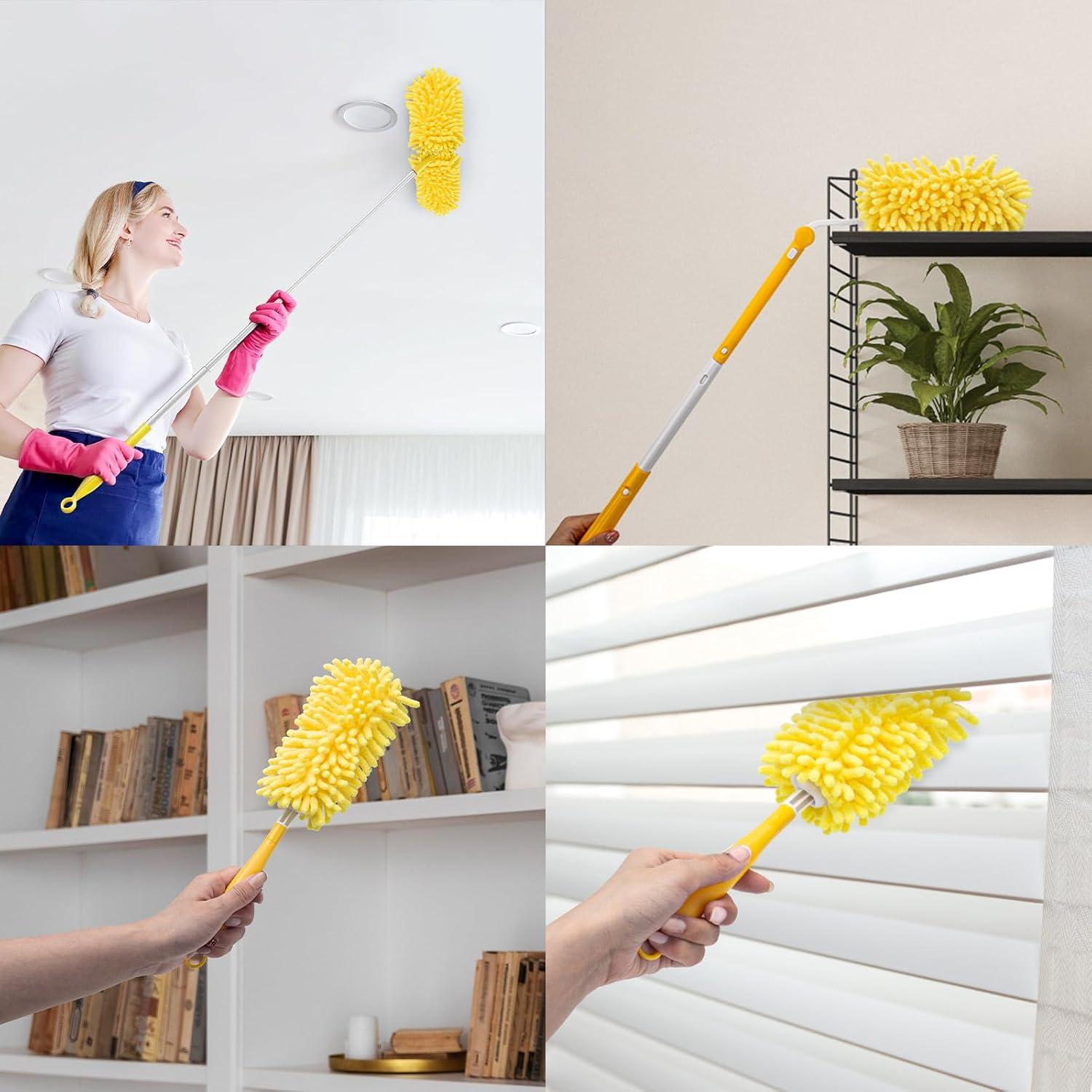 Repuestos de Plumero Reutilizables KeFanta 8 Pcs con Mango