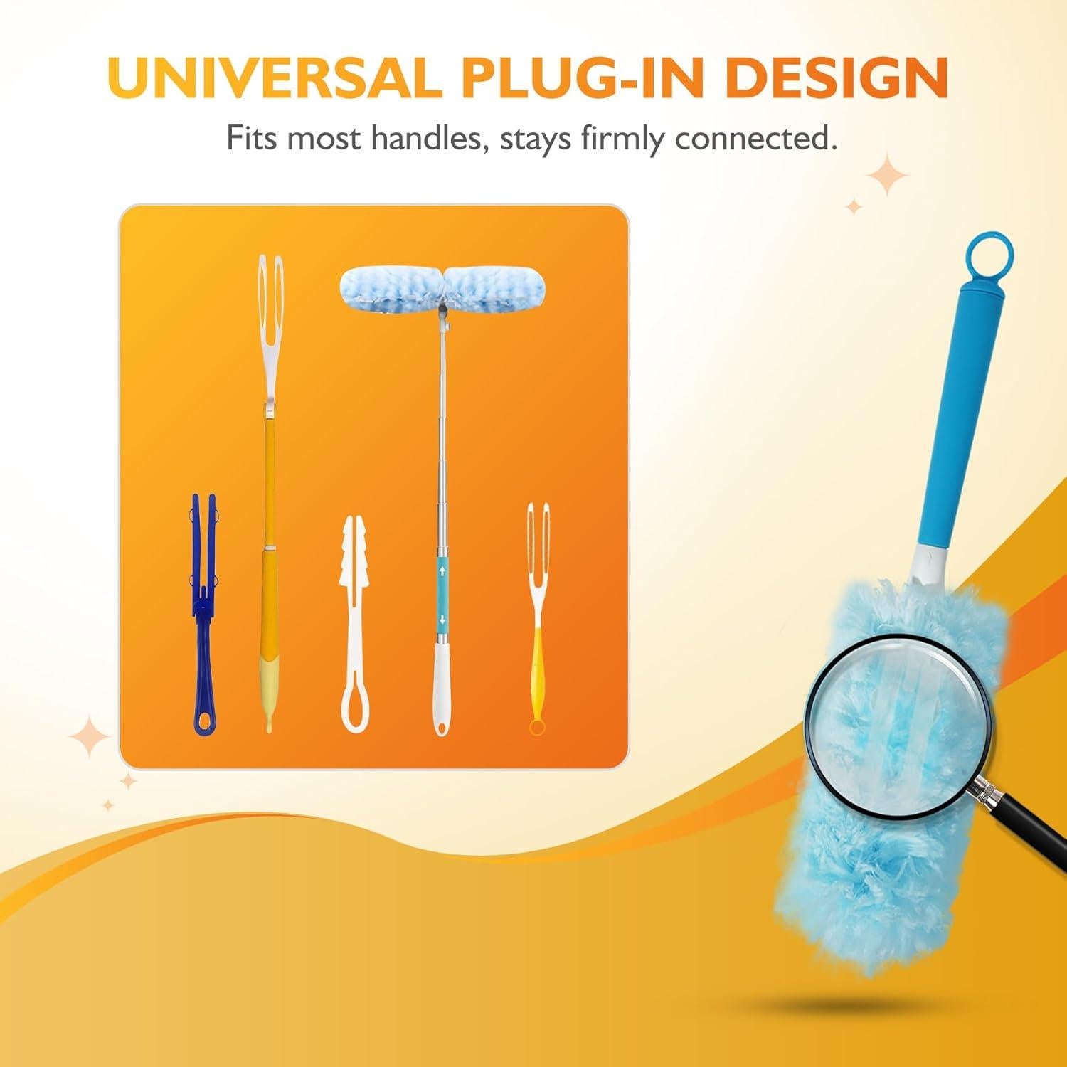 Kit Plumero Estático LufamlyGo 60 Recambios 360° Mango 0.91m