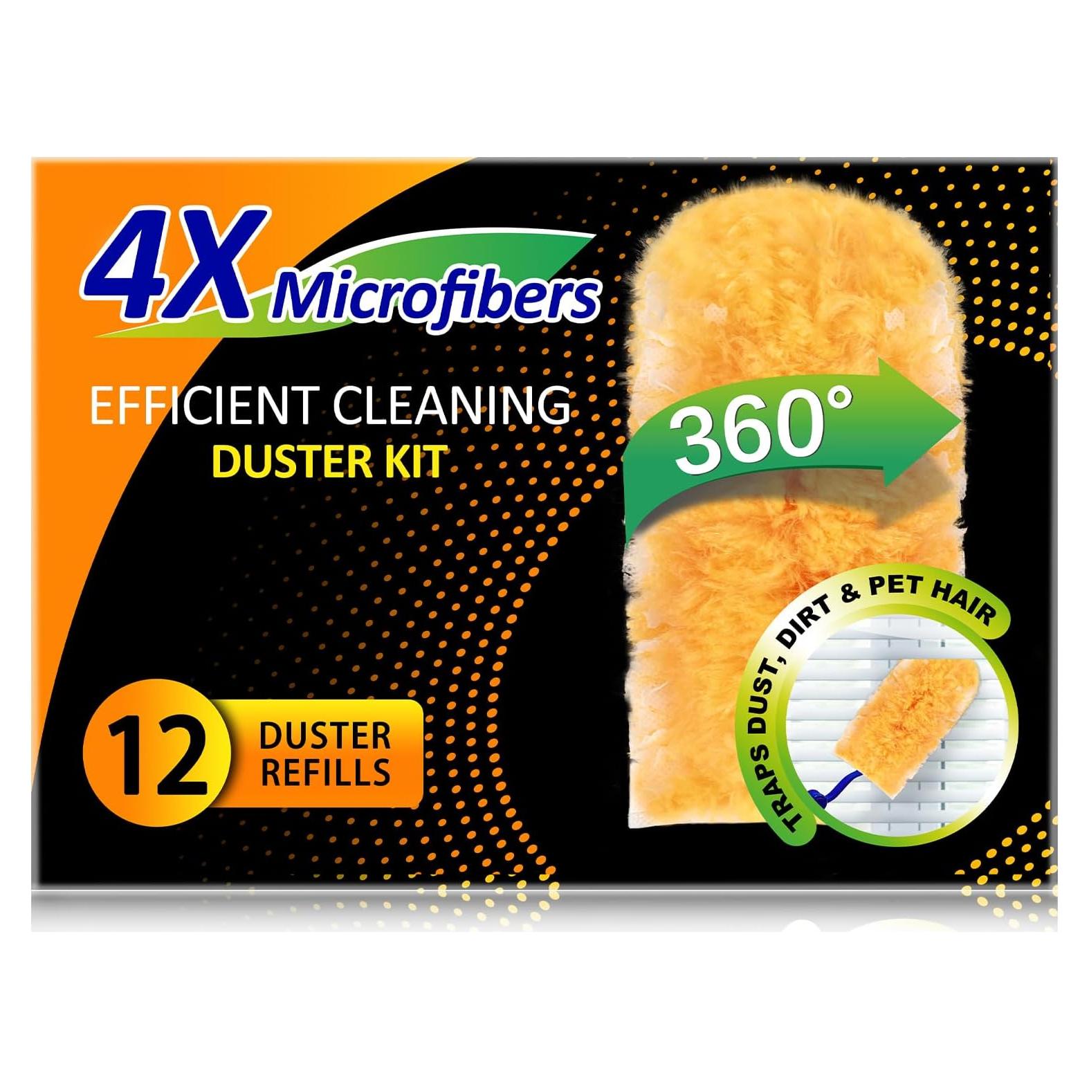Recargas de Duster LANARP 12 Piezas + Mango Extensible 360°