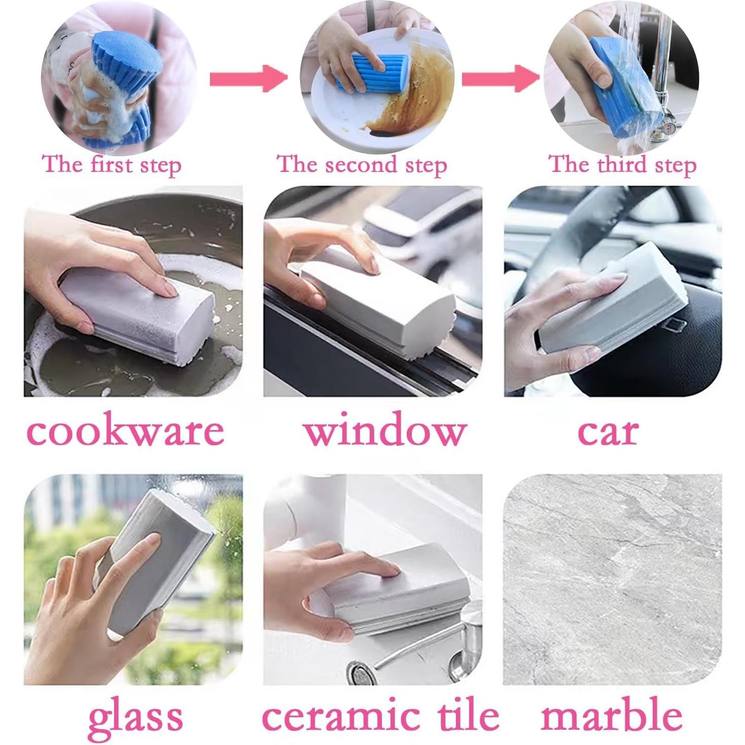 6 Esponjas Limpiadoras Húmedas JMEYIWQ Reutilizables Multicolor