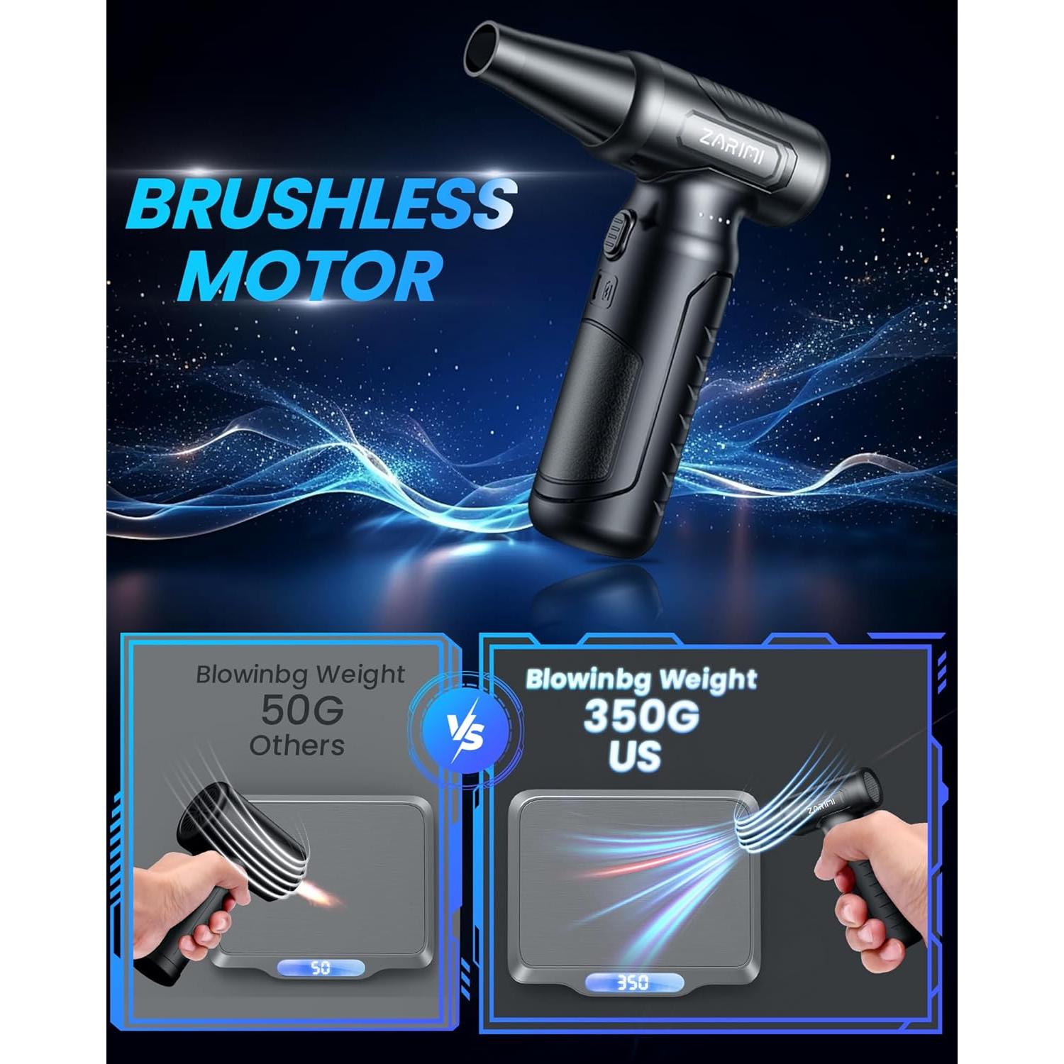 Soplador de Aire Comprimido Eléctrico ZARIMI 33,000 RPM
