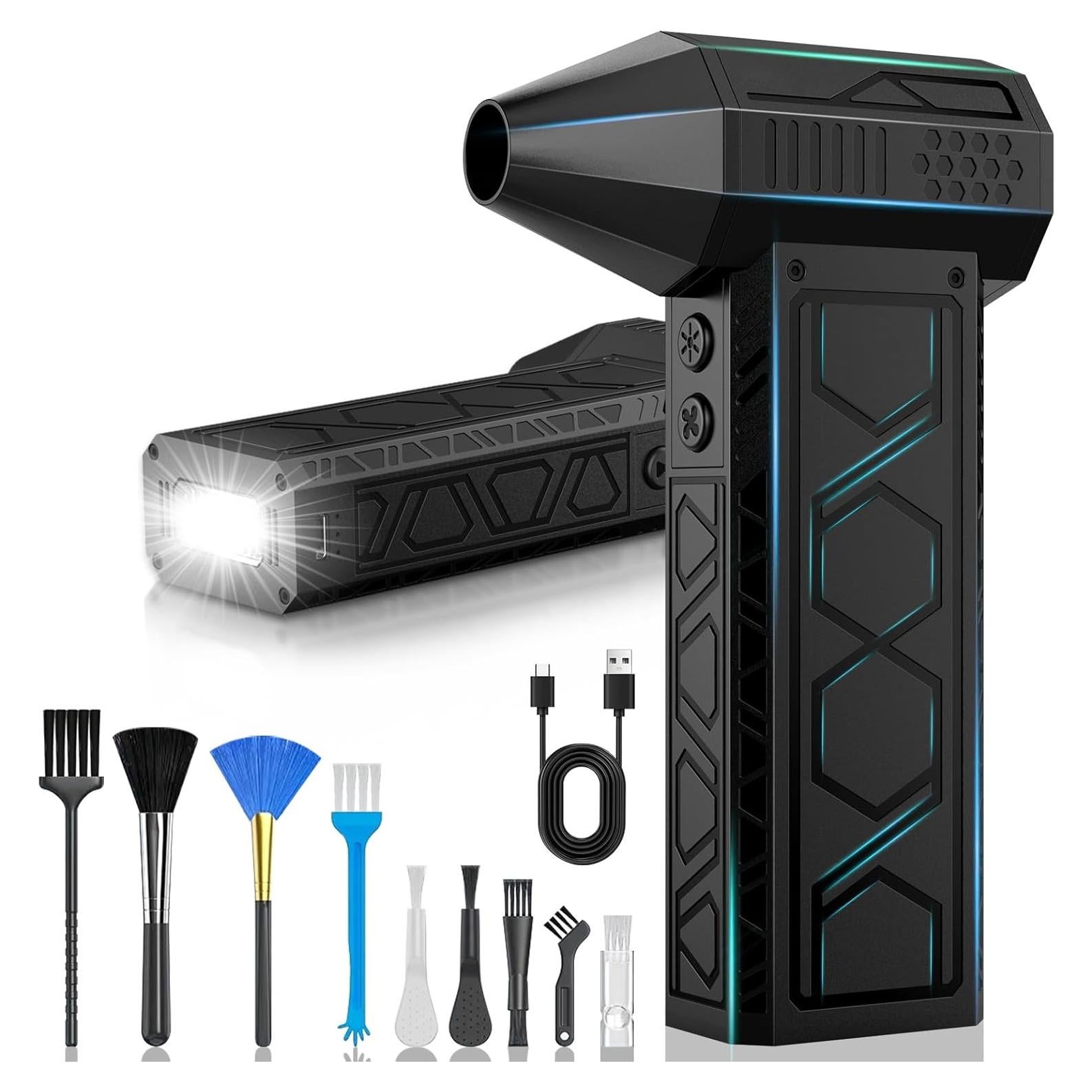 Soplador de Aire Eléctrico XJUGEZ 180000RPM 4 Velocidades Negro