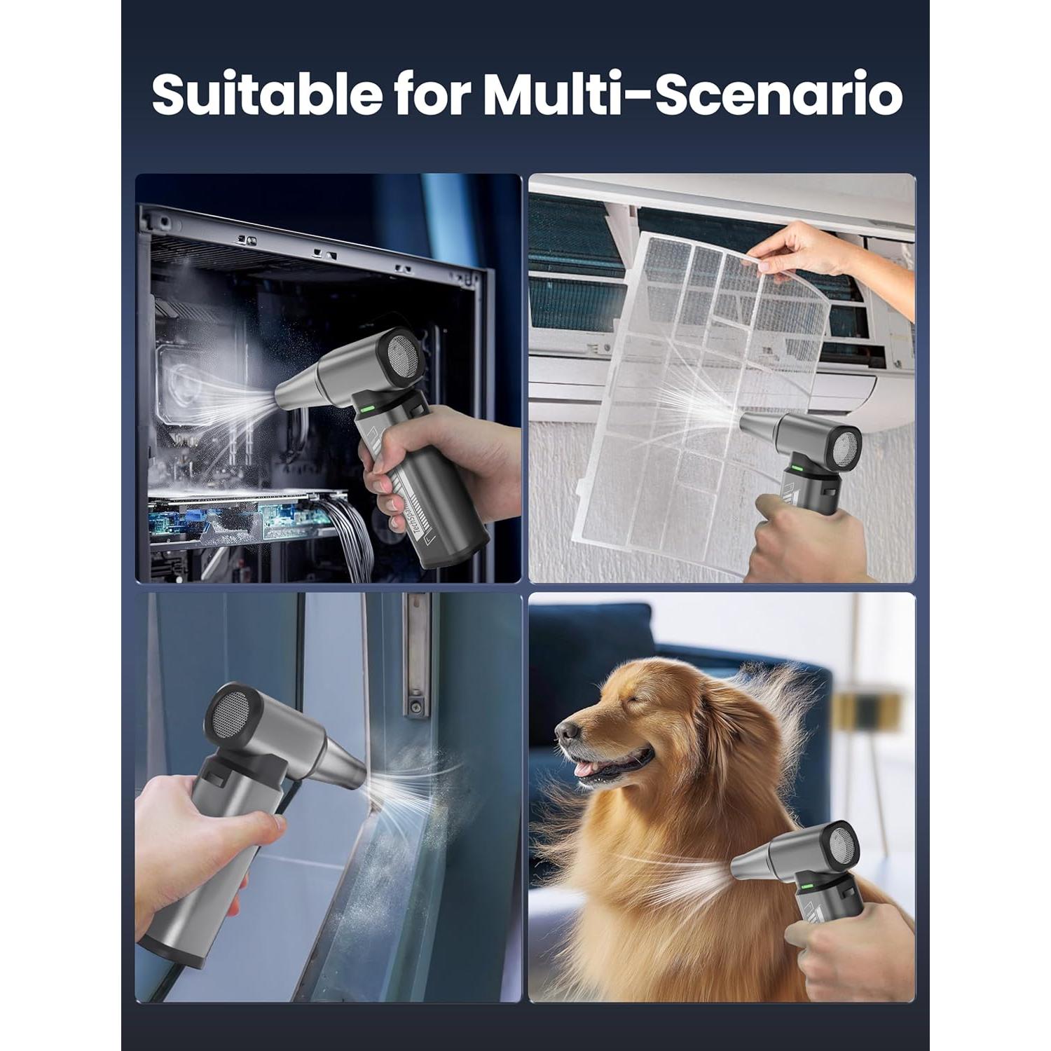 Soplador de Aire Comprimido TechSpanner W17 300000 RPM 3 Velocidades