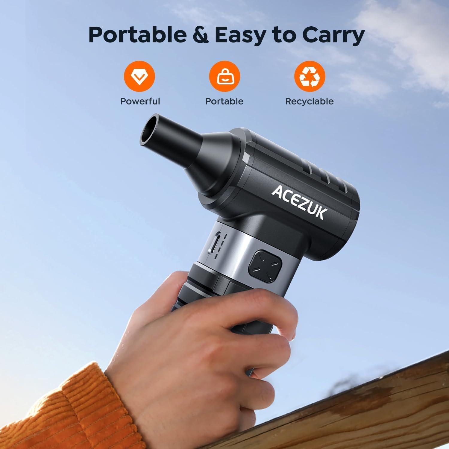 Soplador de Aire Comprimido ACEZUK AD100 300000 RPM Inalámbrico