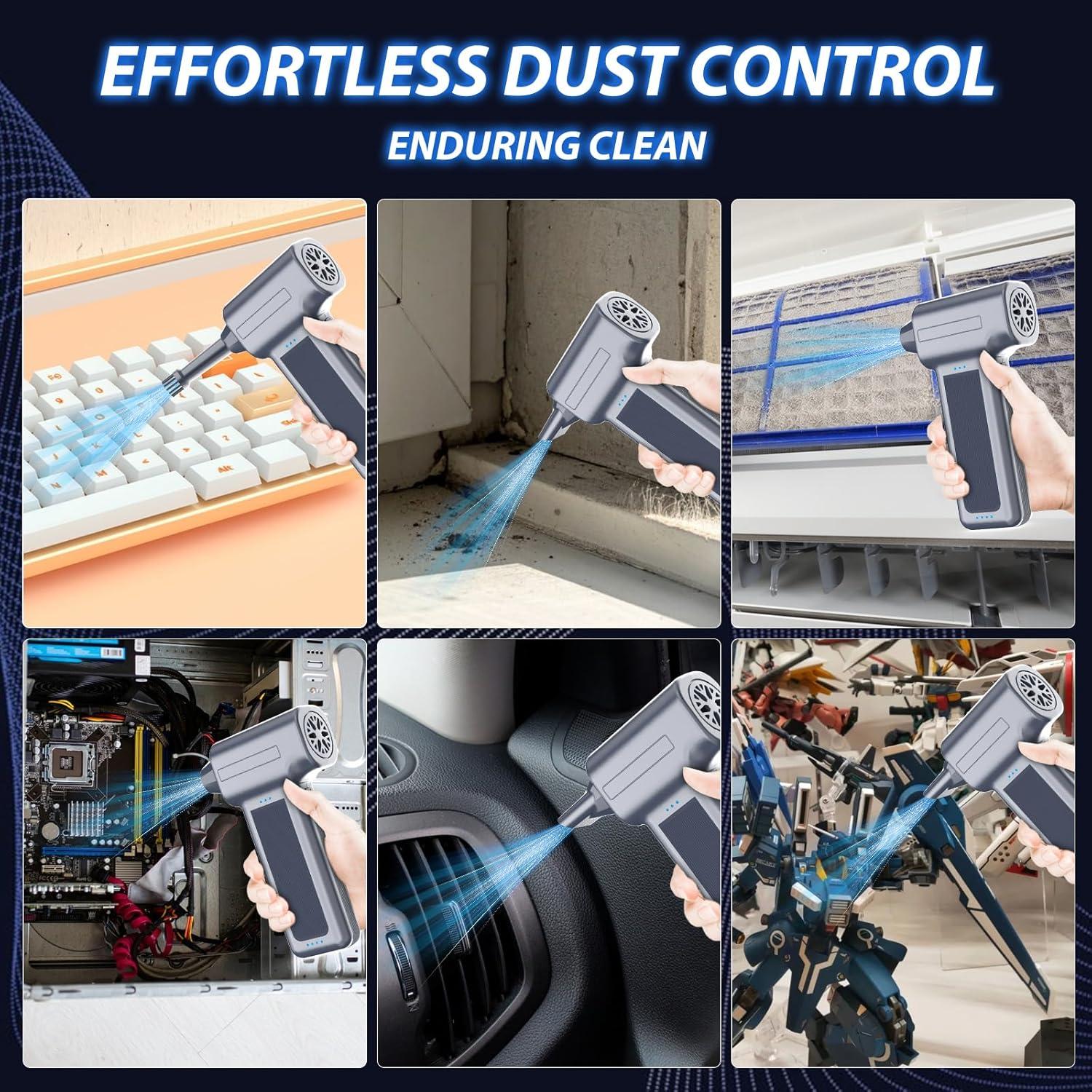 Soplador de Aire Comprimido FOVAL 300000 RPM Inalámbrico