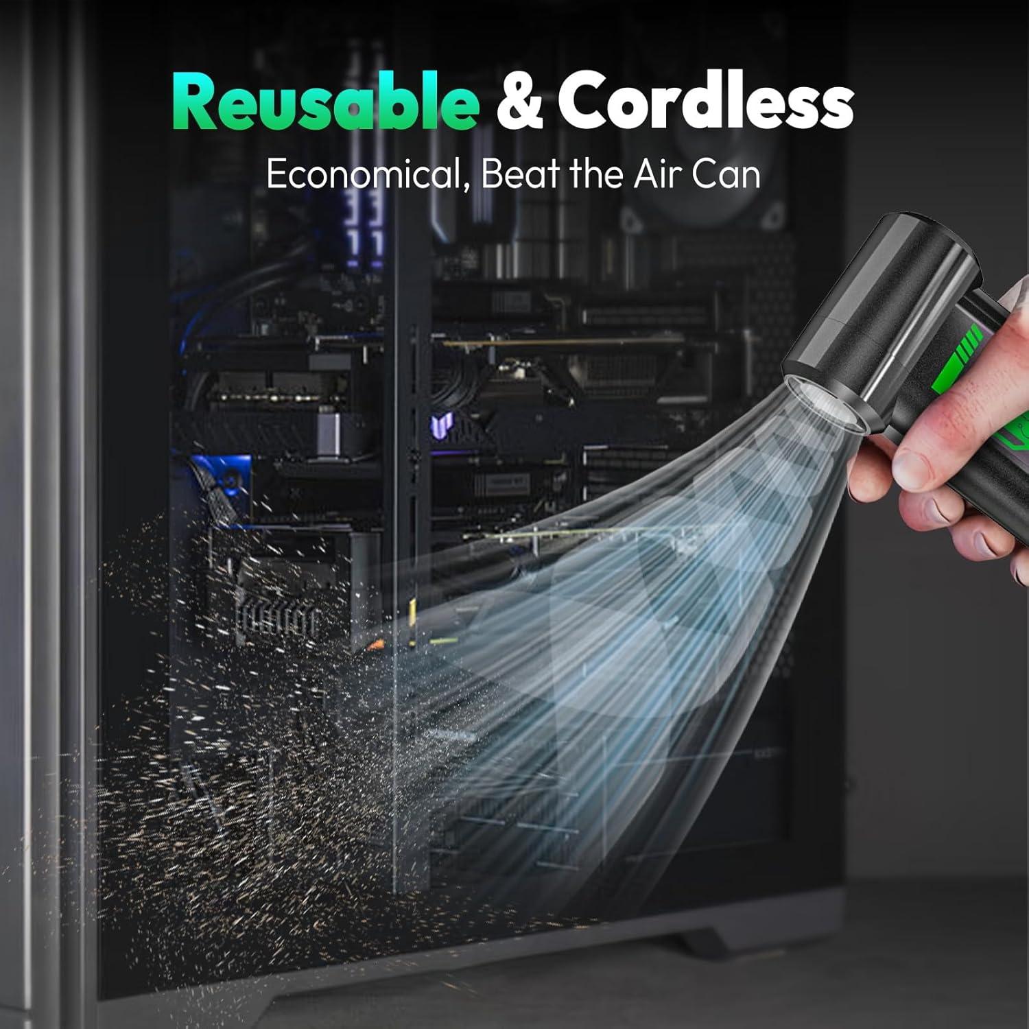 Soplador de Aire Comprimido Hipappy F18 4 Velocidades 241.5g