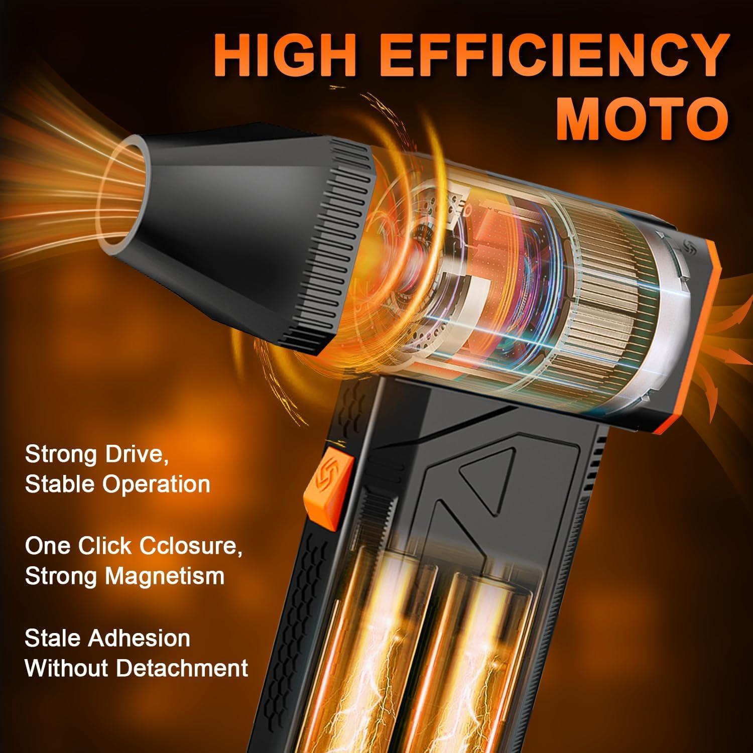 Soplador de Aire Eléctrico JNBGTU F31 PRO 140000 RPM 3 Velocidades