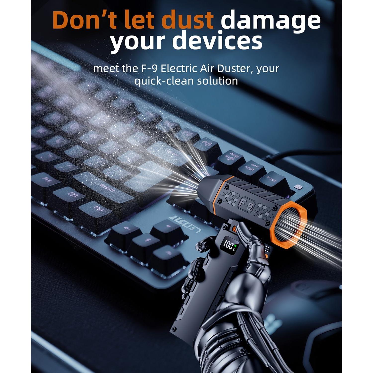 Soplador de Aire Comprimido NTEEWAHY F-9 130,000 RPM Recargable