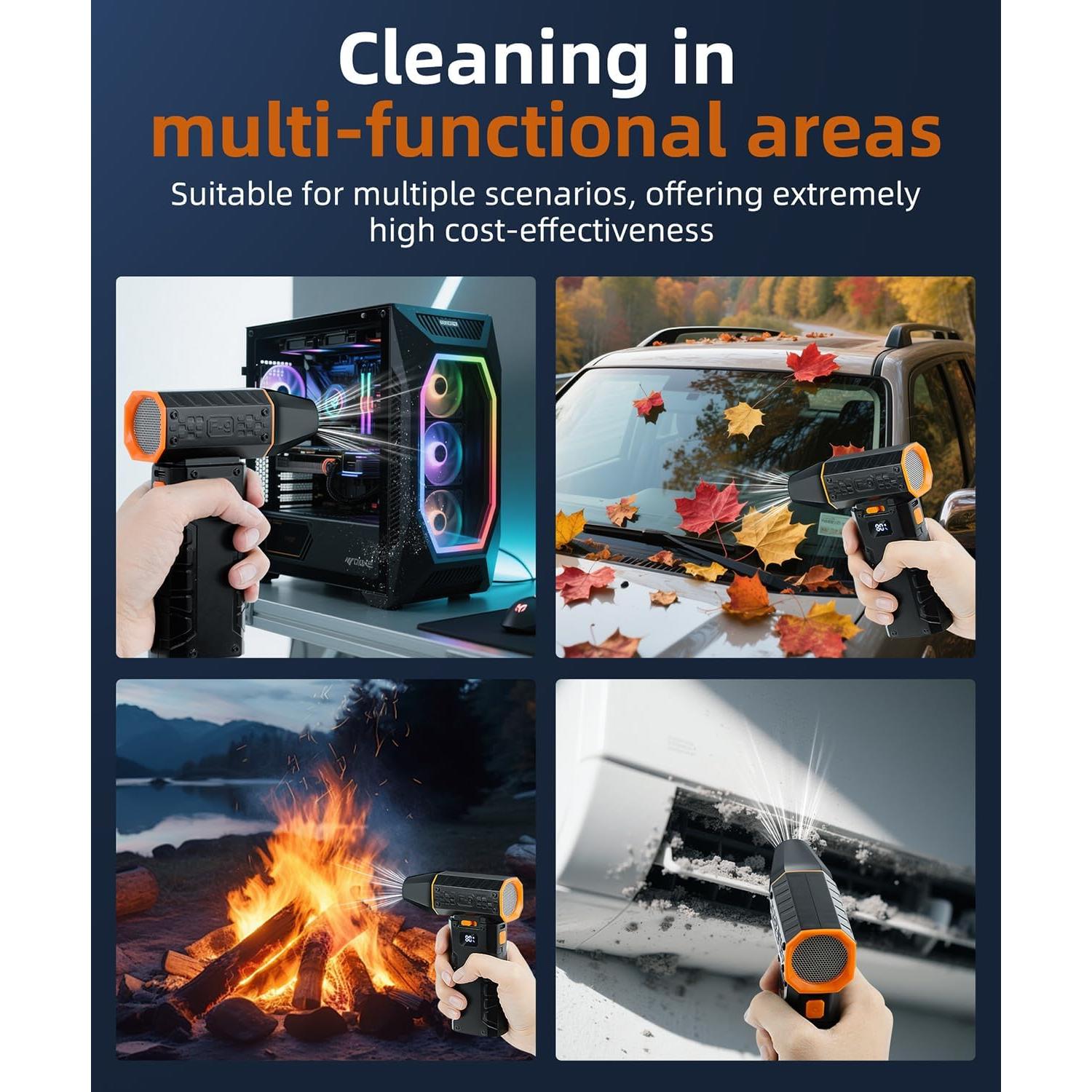 Soplador de Aire Comprimido NTEEWAHY F-9 130,000 RPM Recargable