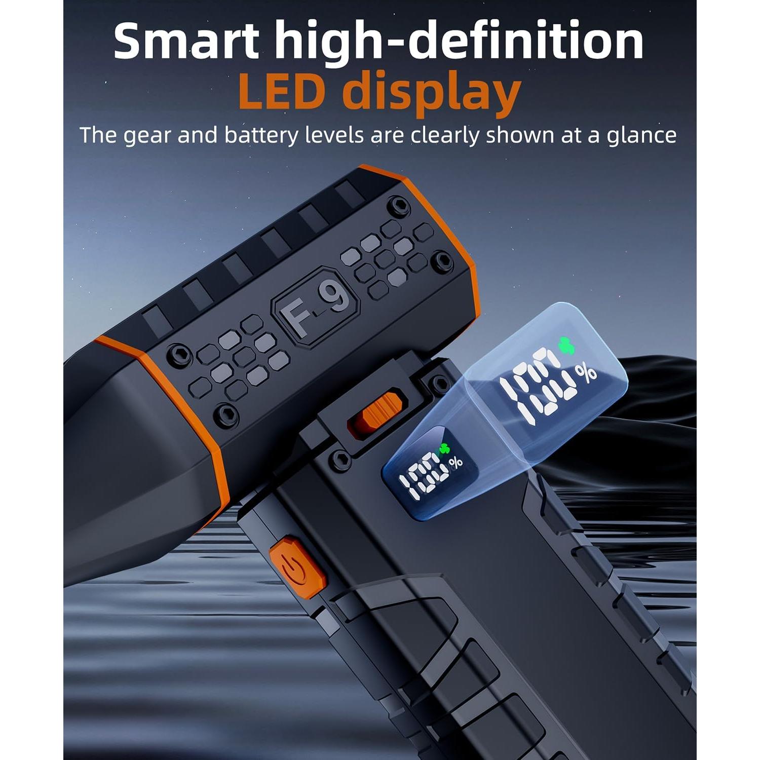 Soplador de Aire Comprimido NTEEWAHY F-9 130,000 RPM Recargable