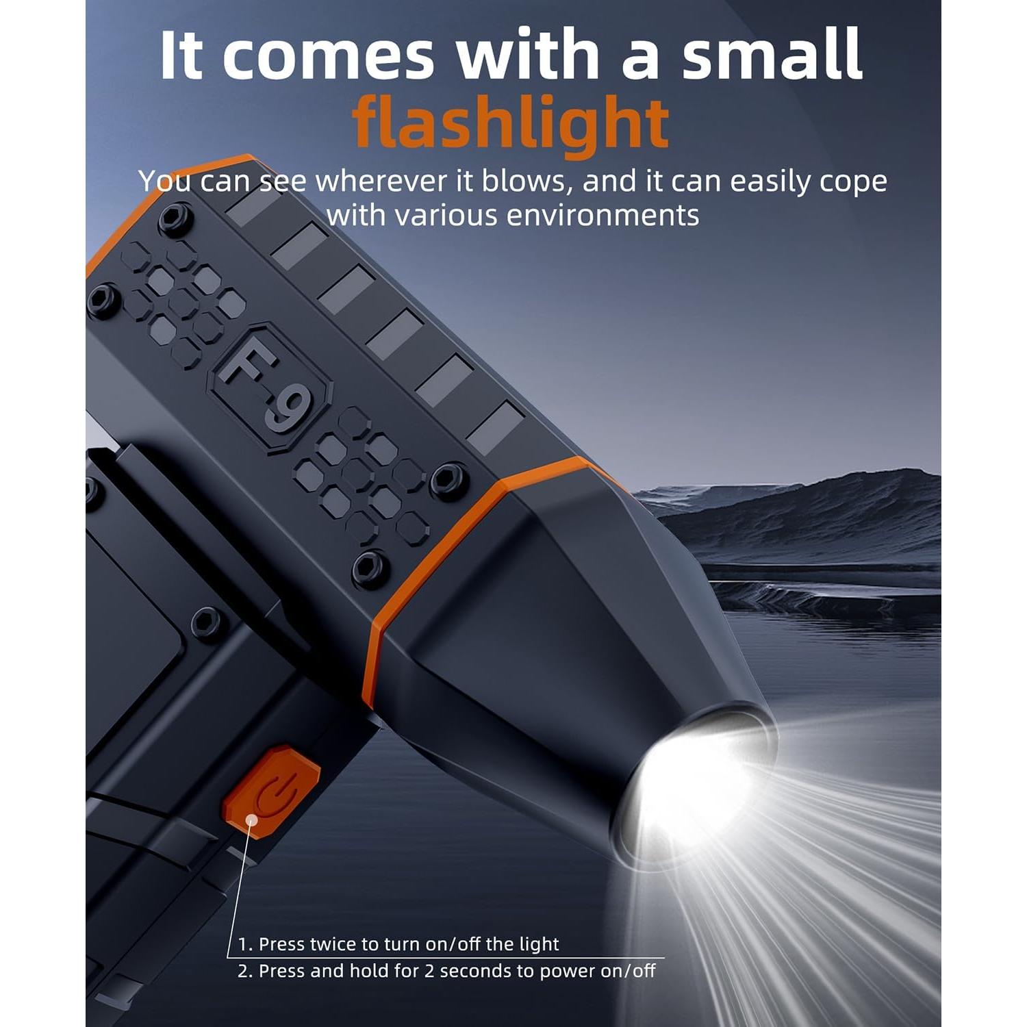 Soplador de Aire Comprimido NTEEWAHY F-9 130,000 RPM Recargable