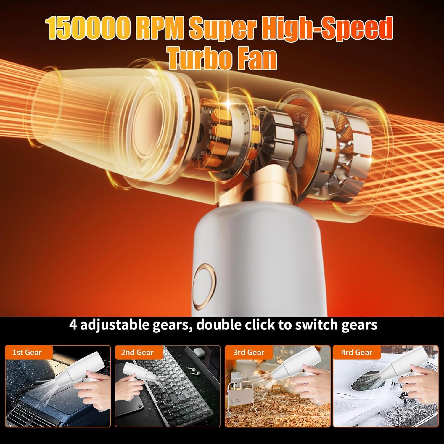 Soplador de Aire Comprimido OBEST 150000 RPM Batería 7500mAh