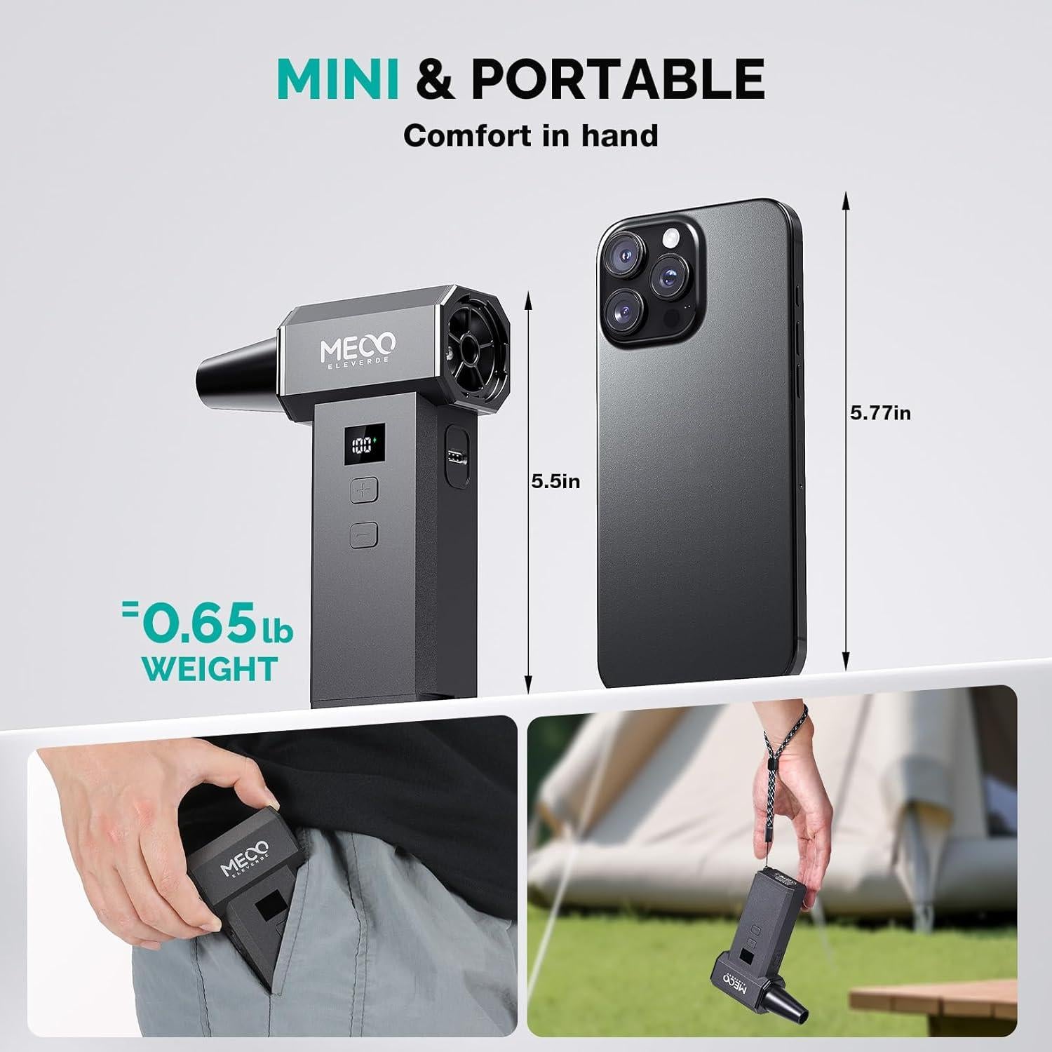 Soplador de Aire Eléctrico MECO ELEVERDE CA3 - 220,000 RPM