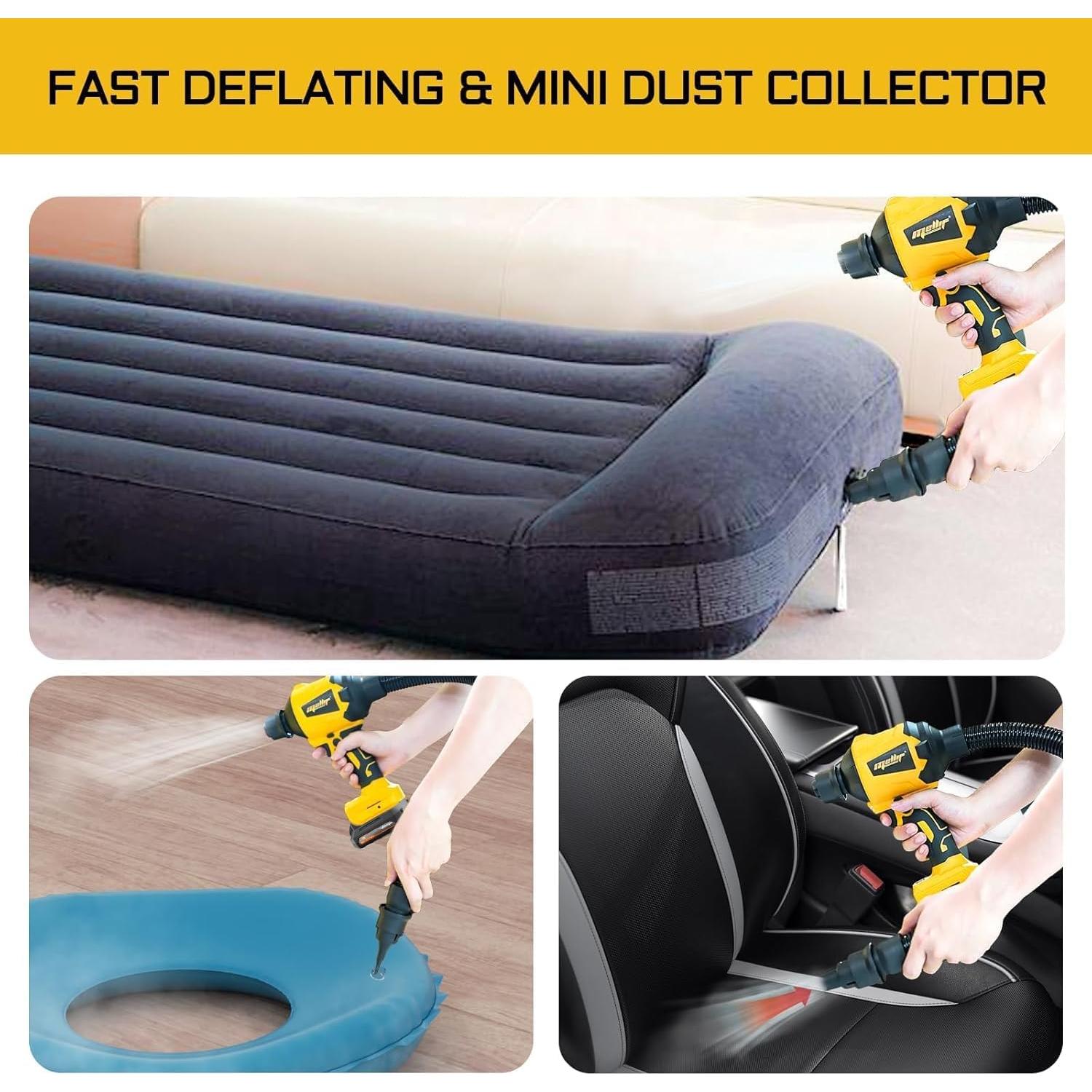 Soplador de Aire Inalámbrico Mellif 20V MAX 50,000 RPM Luz LED