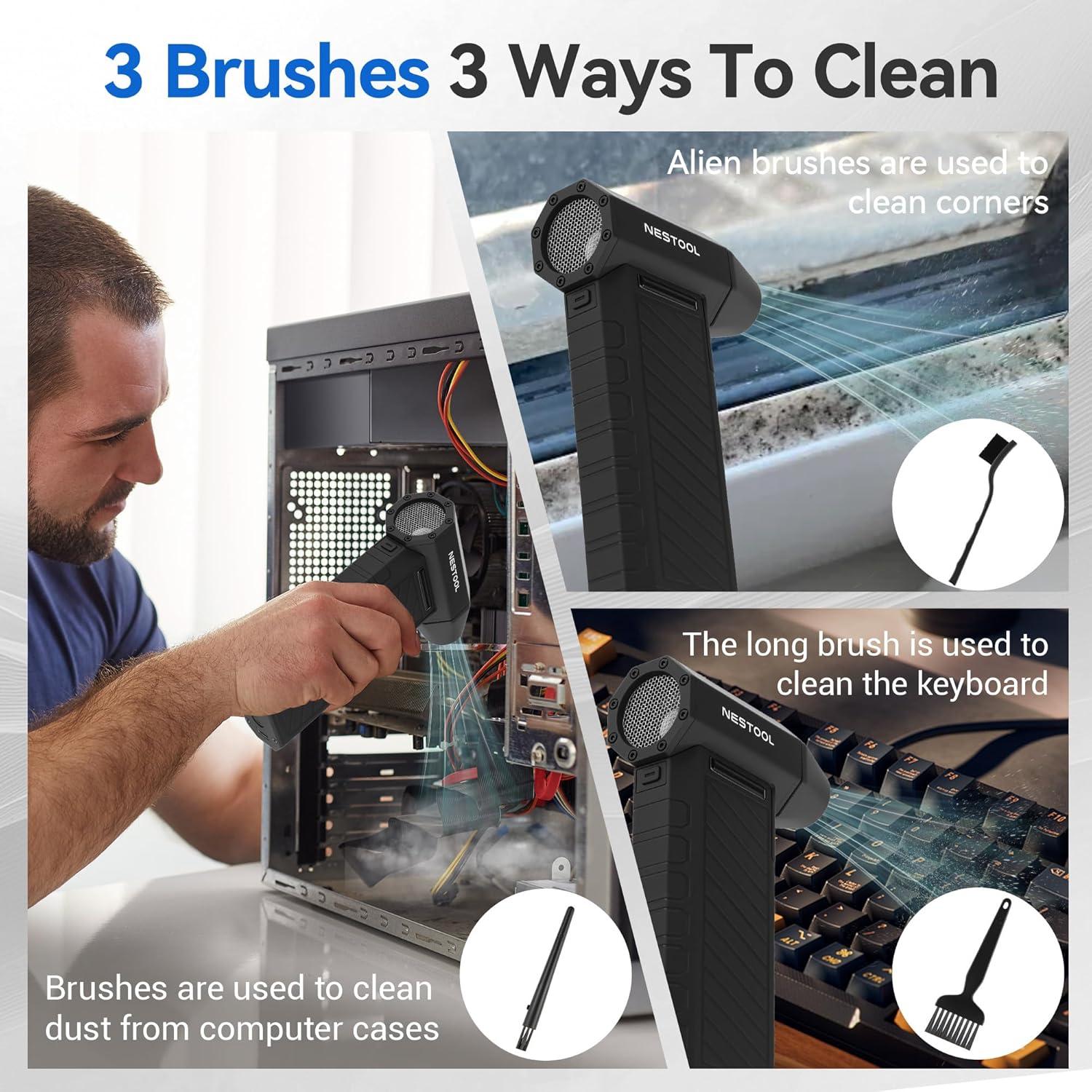 Soplador de Aire Comprimido Nestool CL02 130000 RPM Recargable