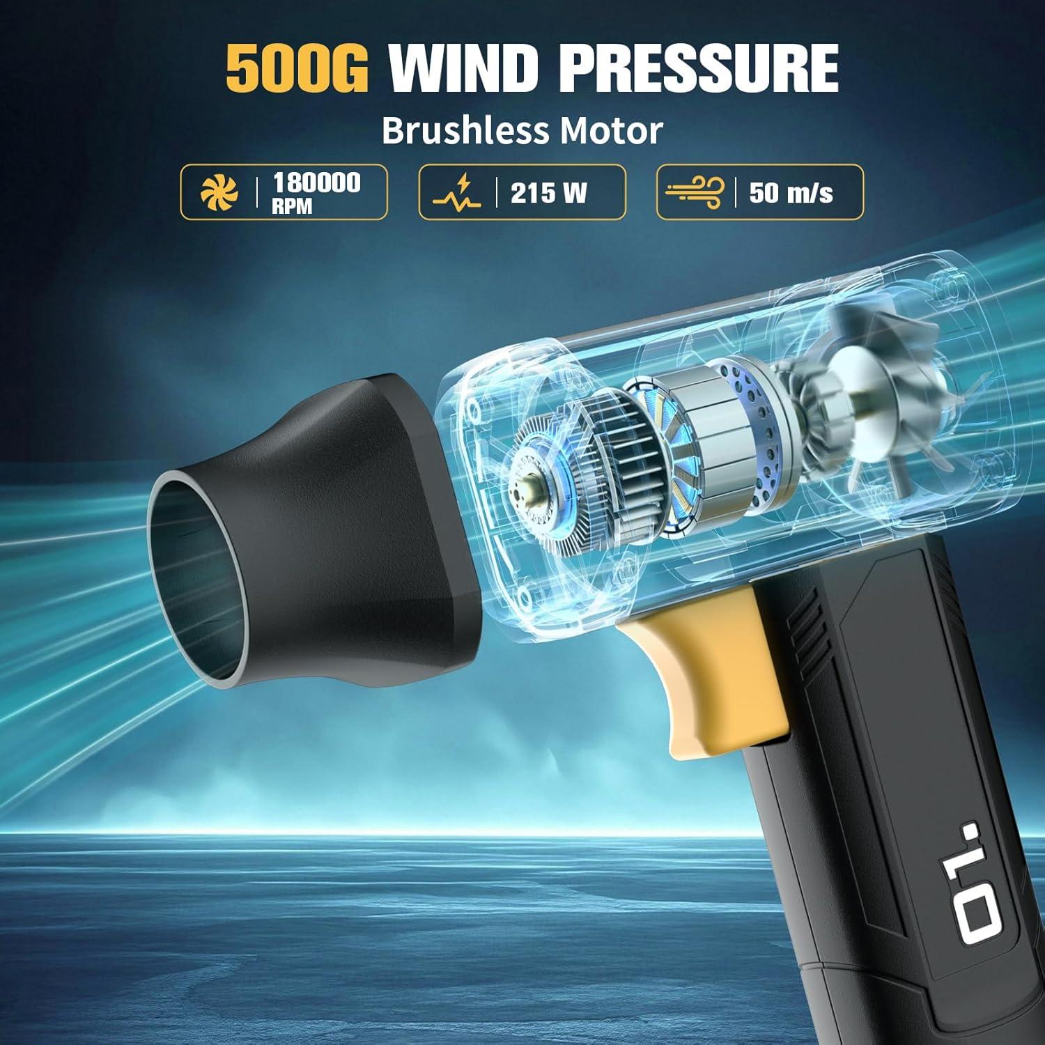 Soplador de Aire Comprimido 215W SIX CRAFTSMEN 180000 RPM