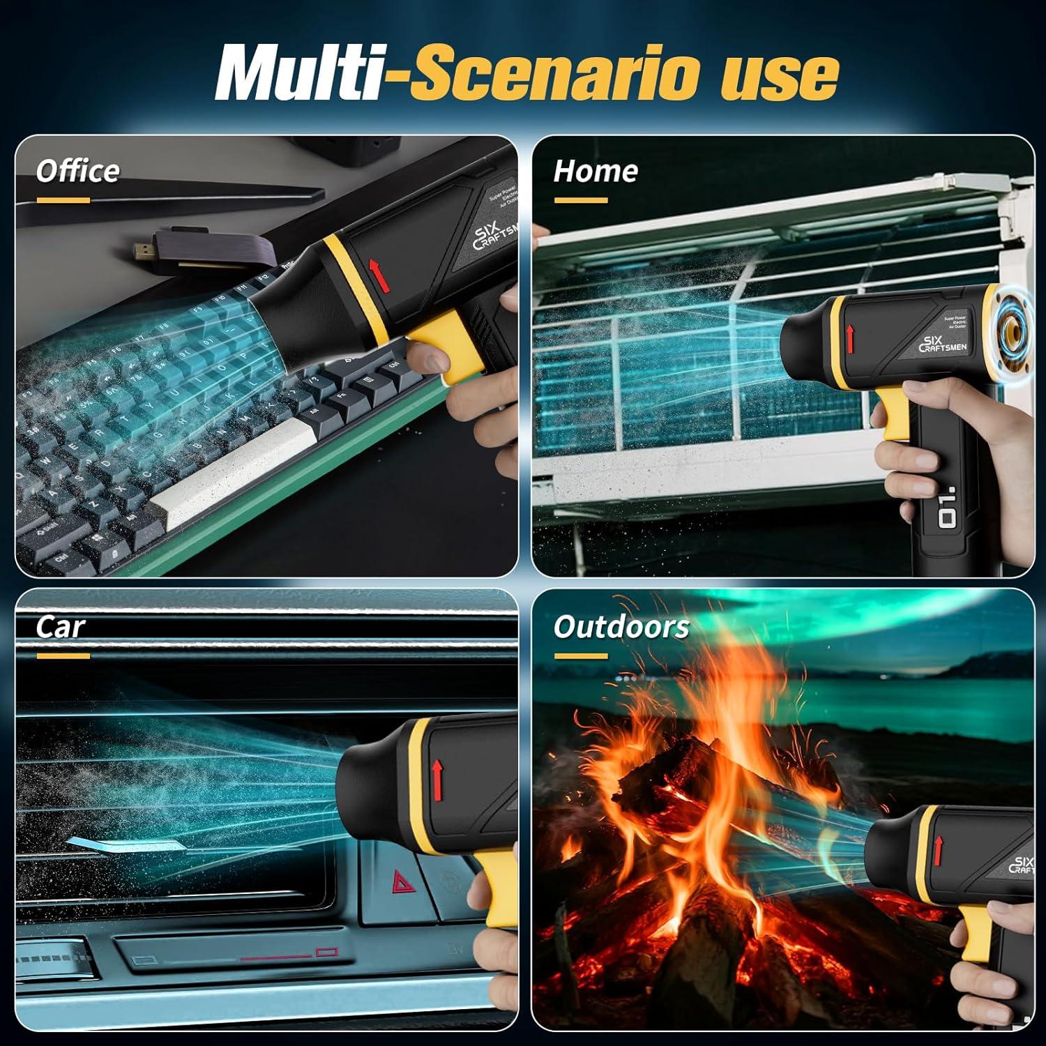 Soplador de Aire Comprimido 215W SIX CRAFTSMEN 180000 RPM