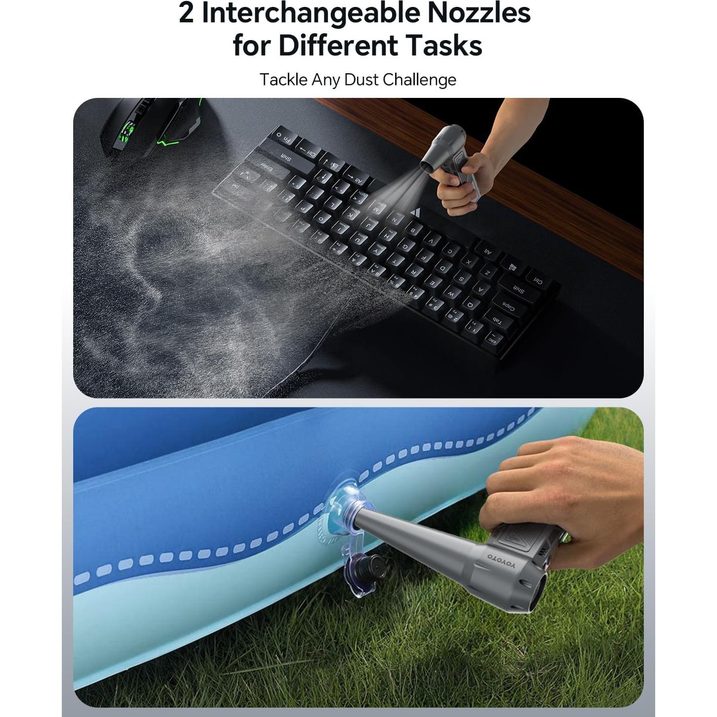 Soplador de Aire Comprimido Yoyoto B03 300000RPM Recargable