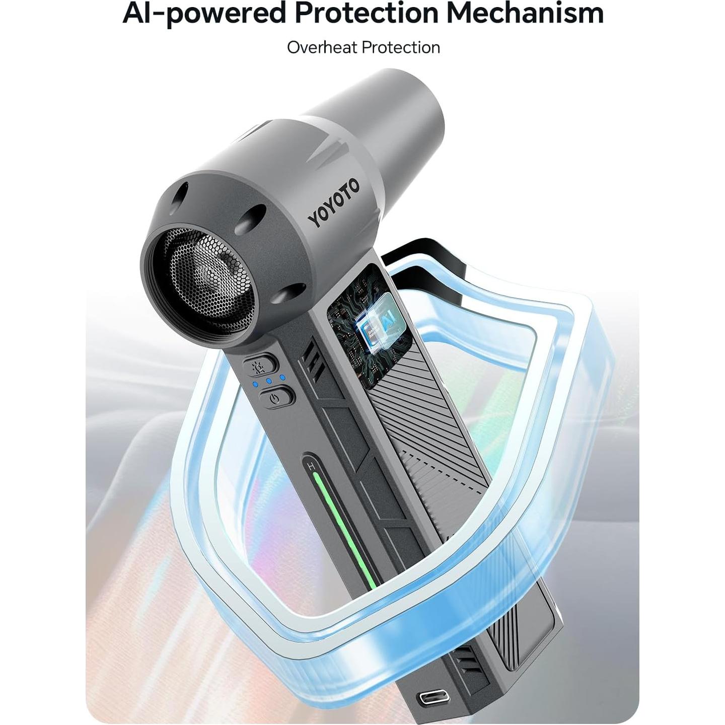 Soplador de Aire Comprimido Yoyoto B03 300000RPM Recargable