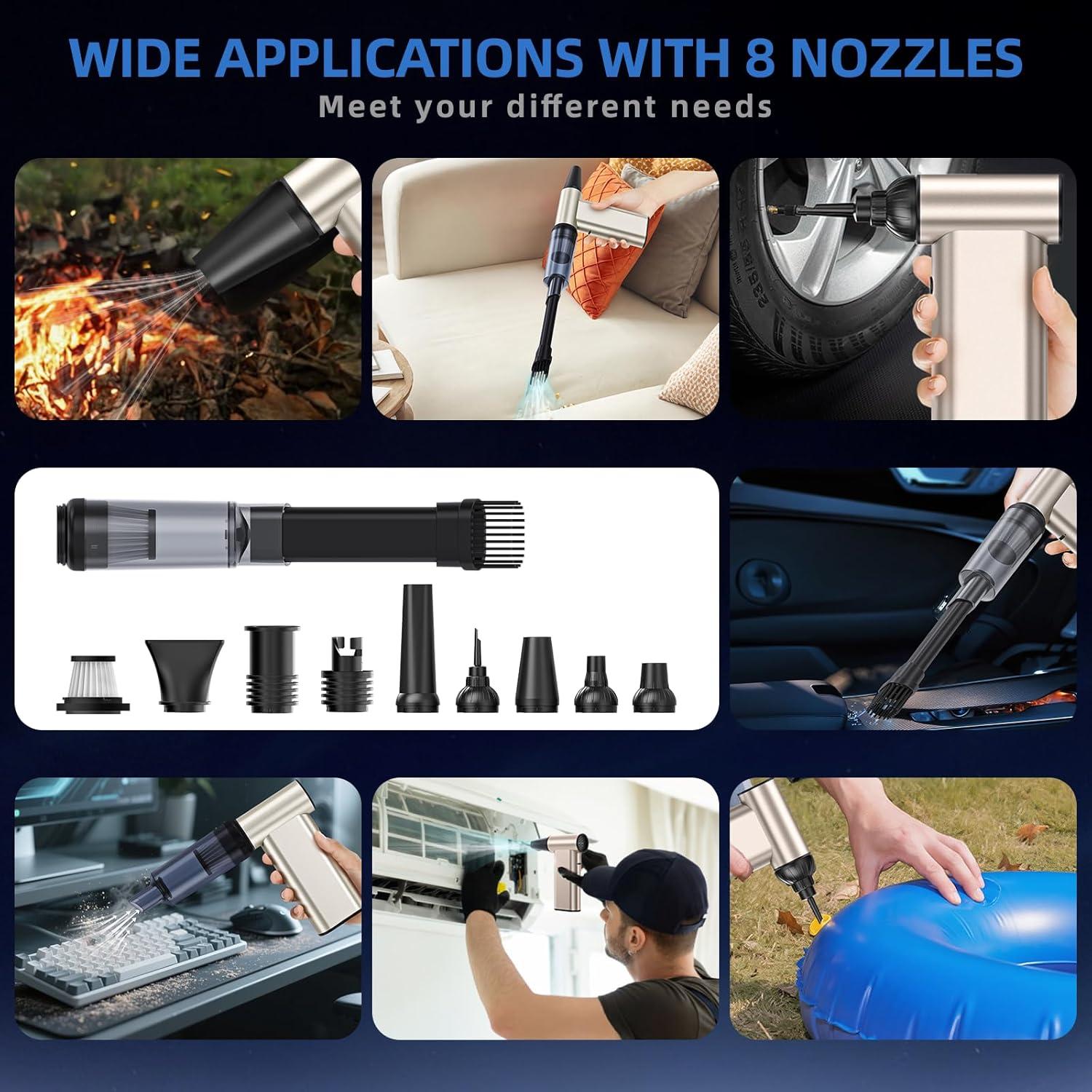 Soplador de Aire Comprimido Rckskaya 300000RPM Recargable