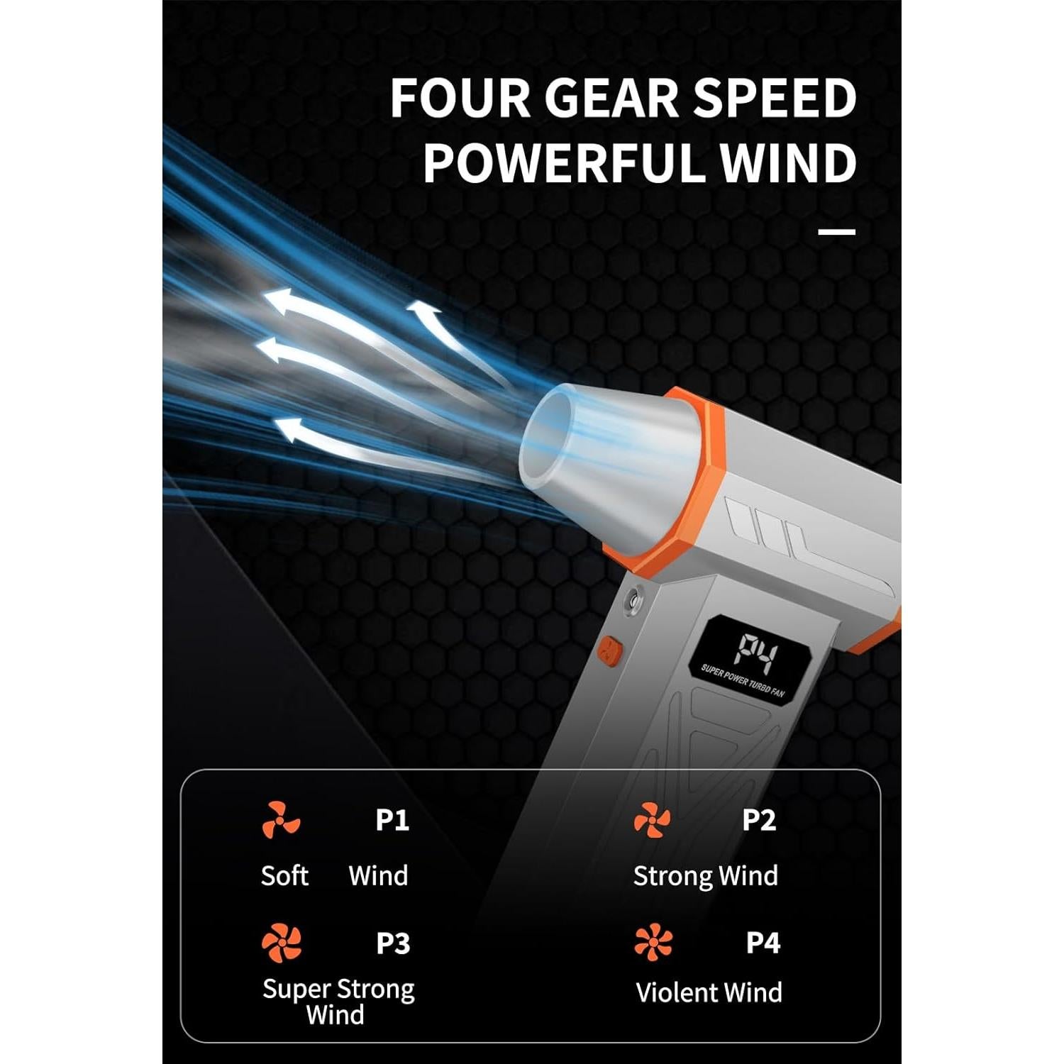 Soplador de Aire Eléctrico Aicevoos AS-S50 130000 RPM Gris