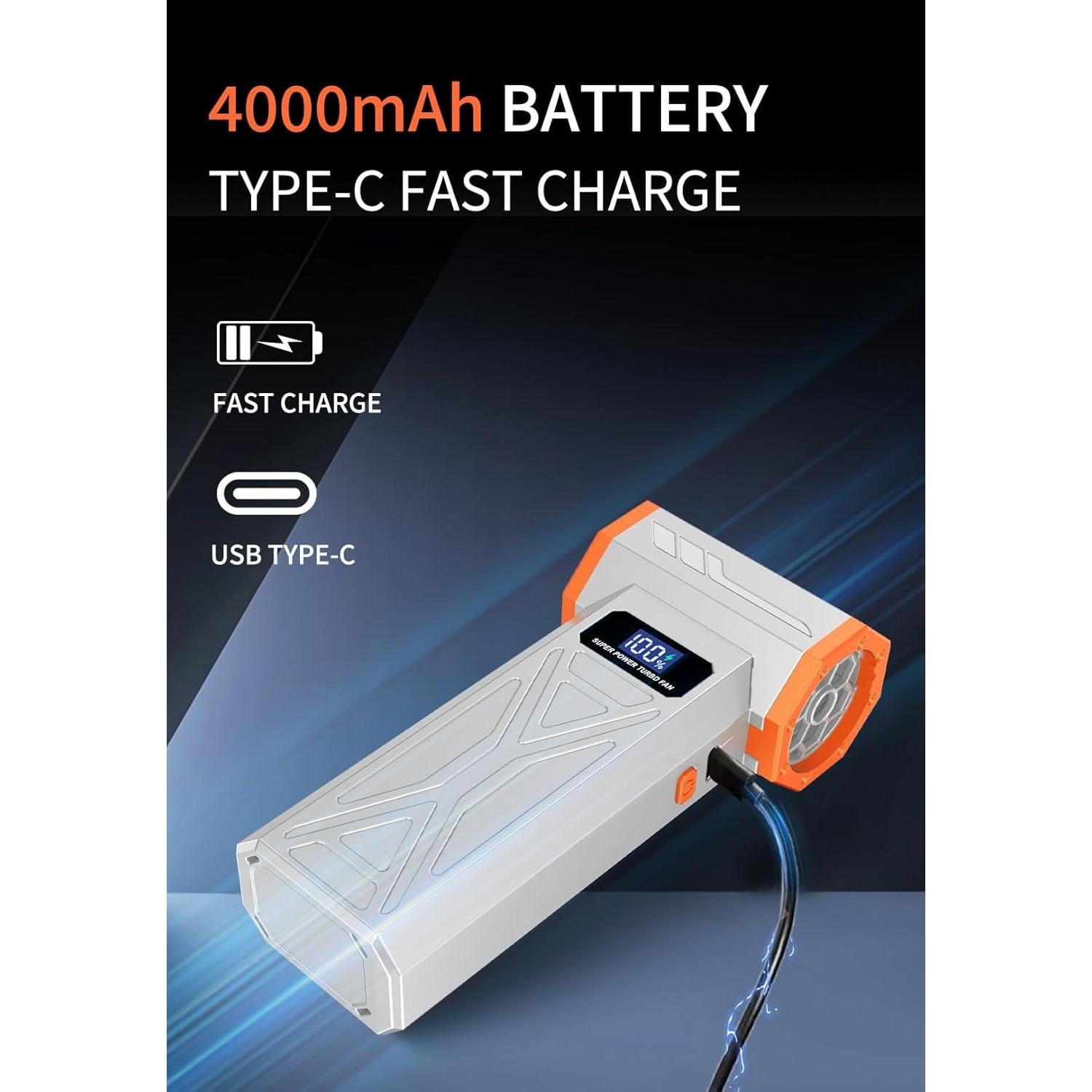 Soplador de Aire Eléctrico Aicevoos AS-S50 130000 RPM Gris