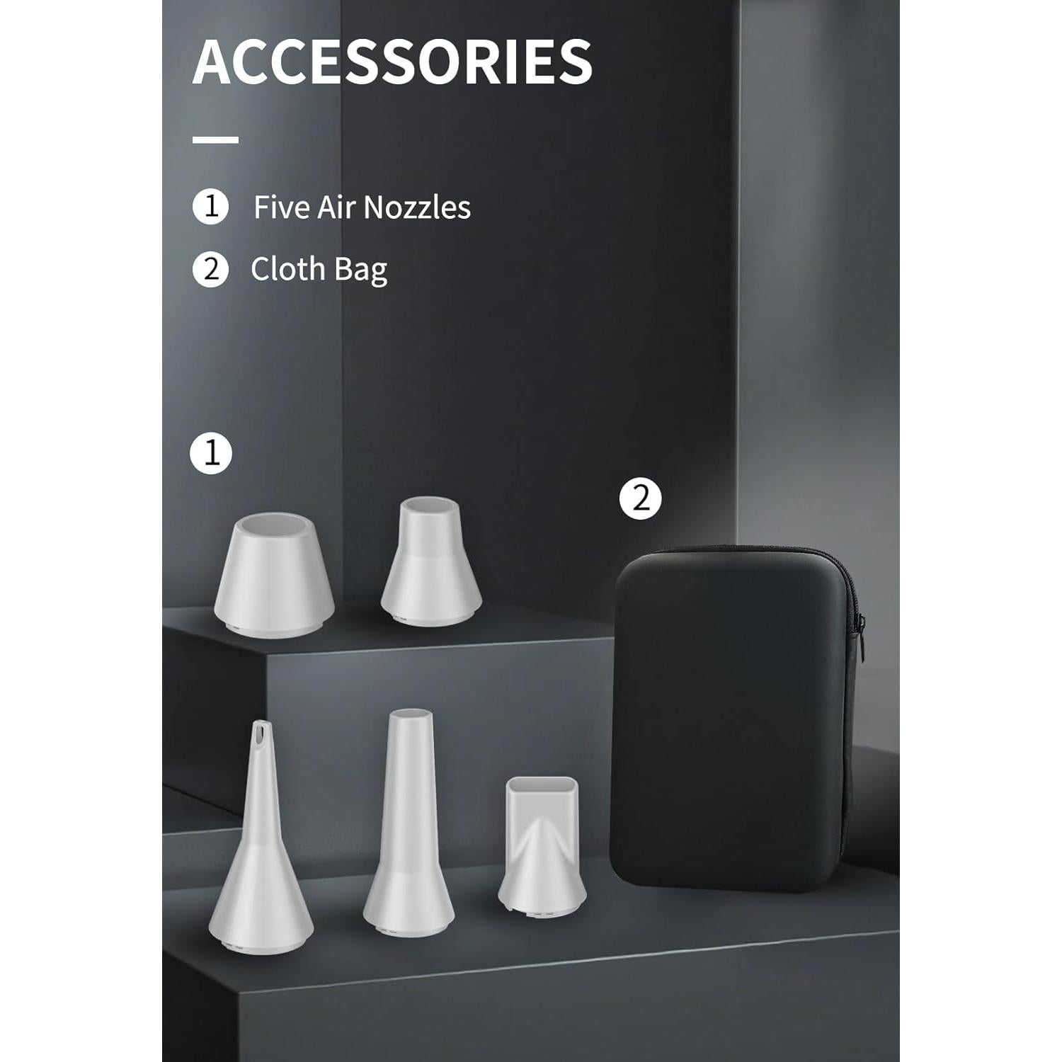 Soplador de Aire Eléctrico Aicevoos AS-S50 130000 RPM Gris