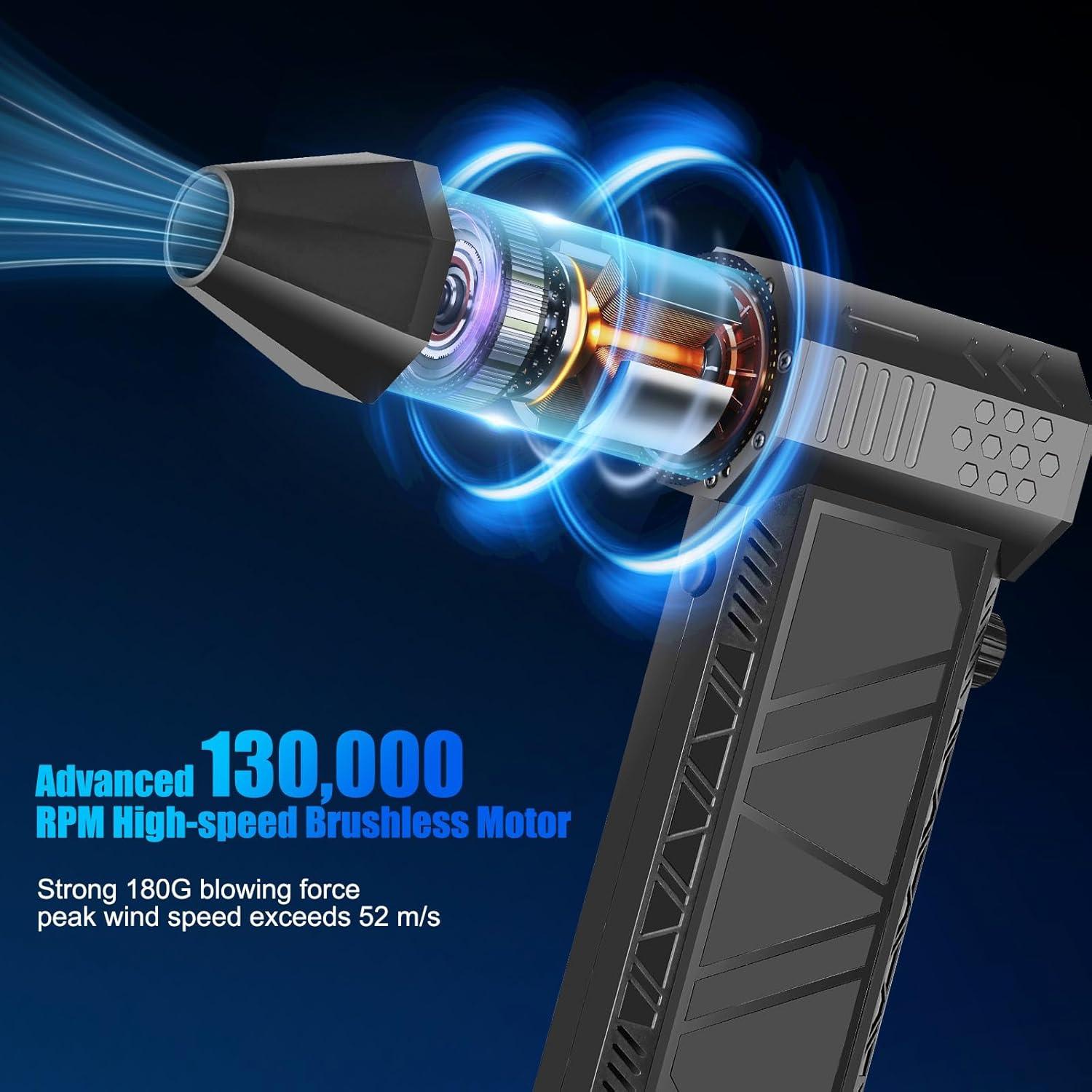 Soplador de Aire Comprimido Cub Tik 130000 RPM Recargable