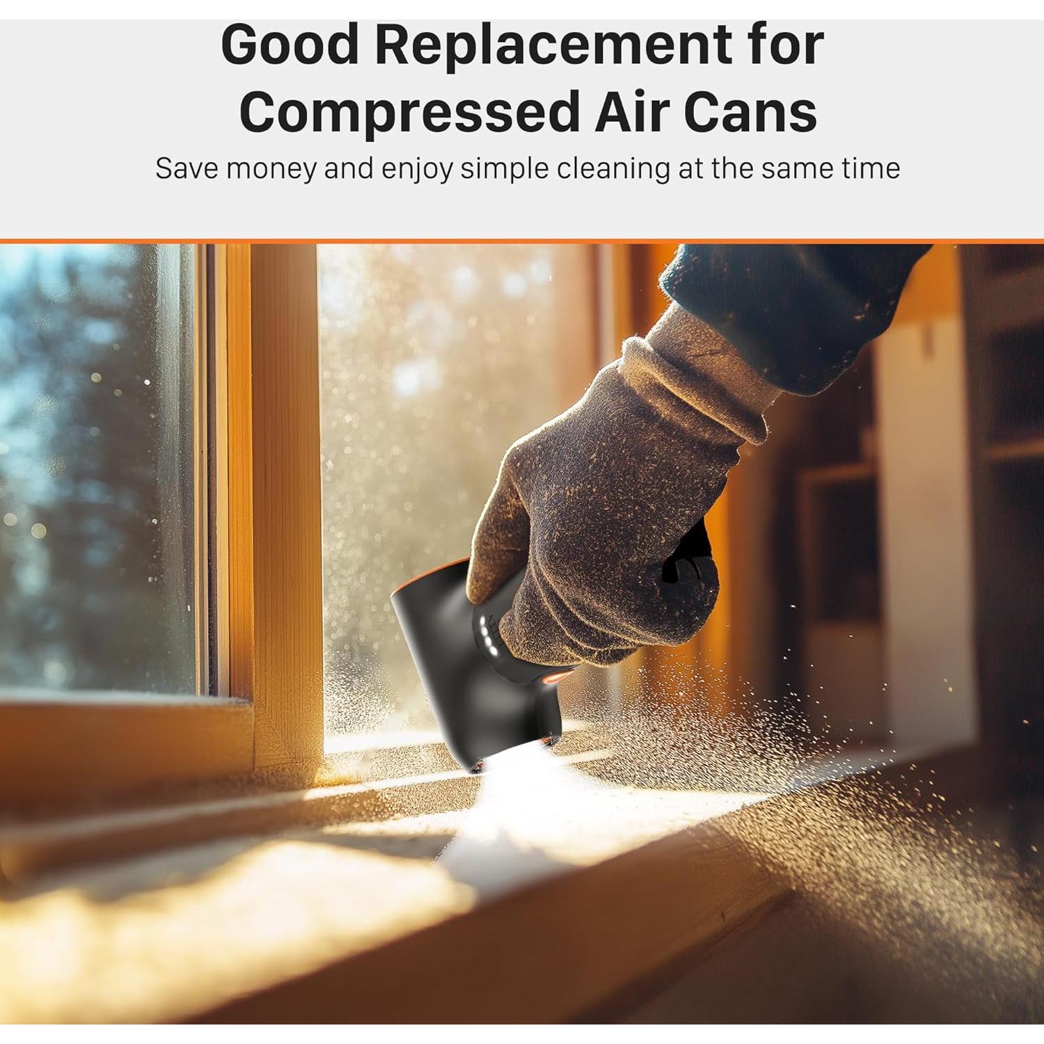 Soplador de Aire Eléctrico MOTOBEE Inalámbrico 280000RPM Negro