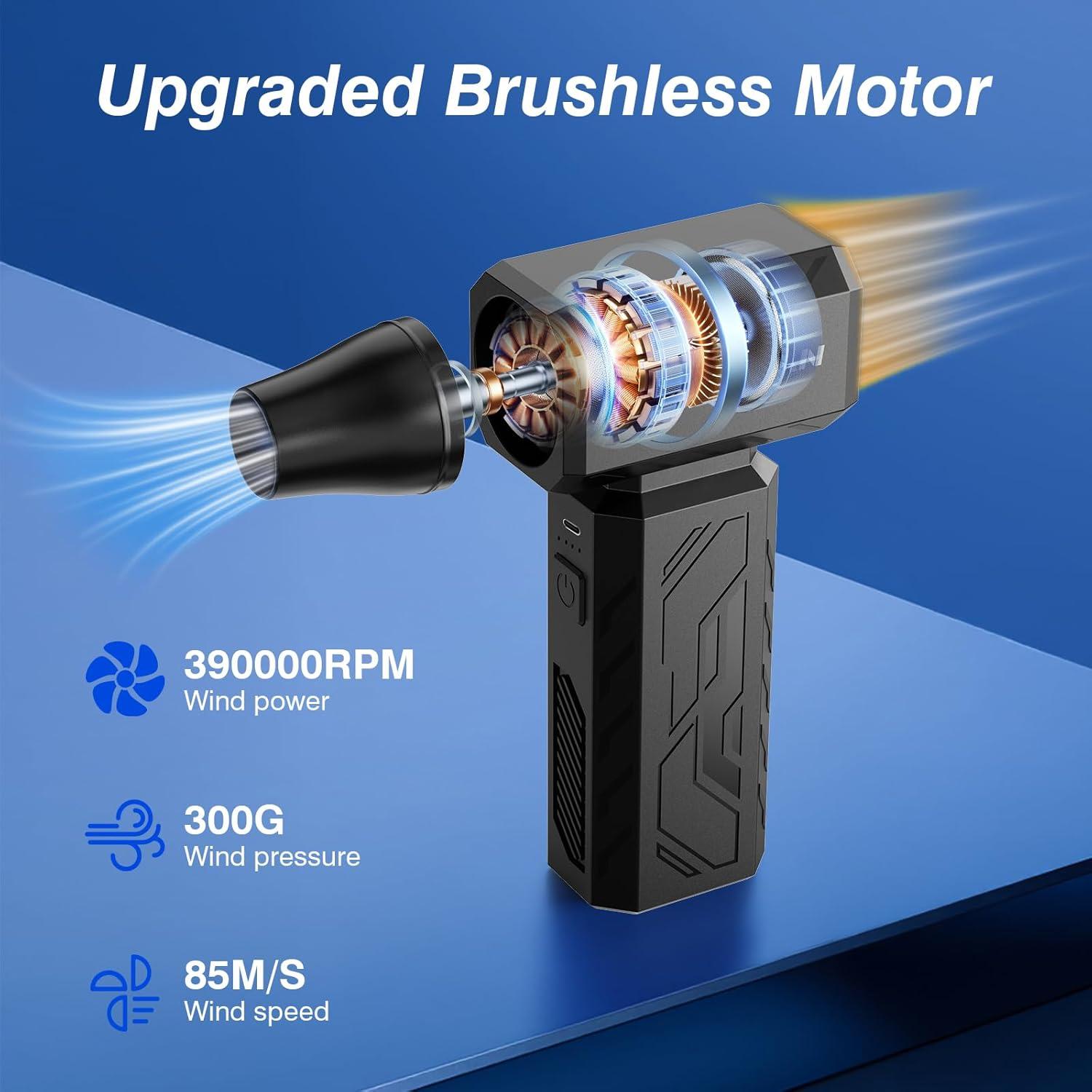 Soplador de Aire Comprimido TOOLBOOX CY02 390000RPM Inalámbrico