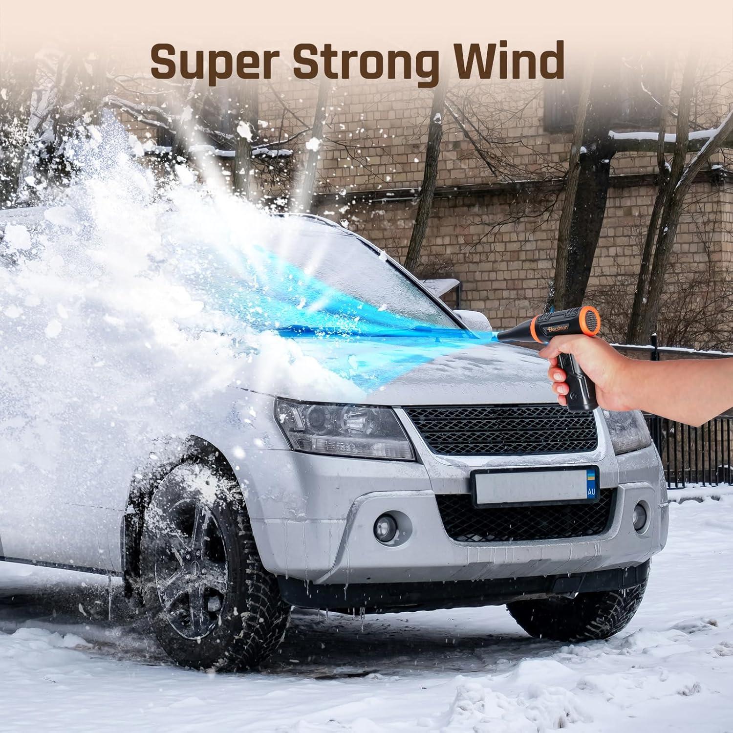 Soplador de Aire Eléctrico Elecshion 120m/s Recargable Naranja