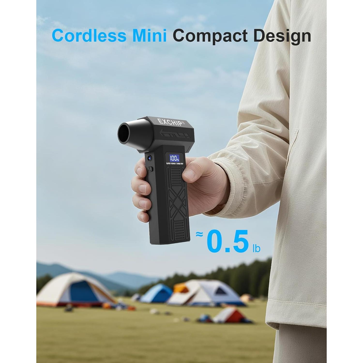 Soplador de Aire Comprimido y Aspiradora EXCHIP P80 2-en-1