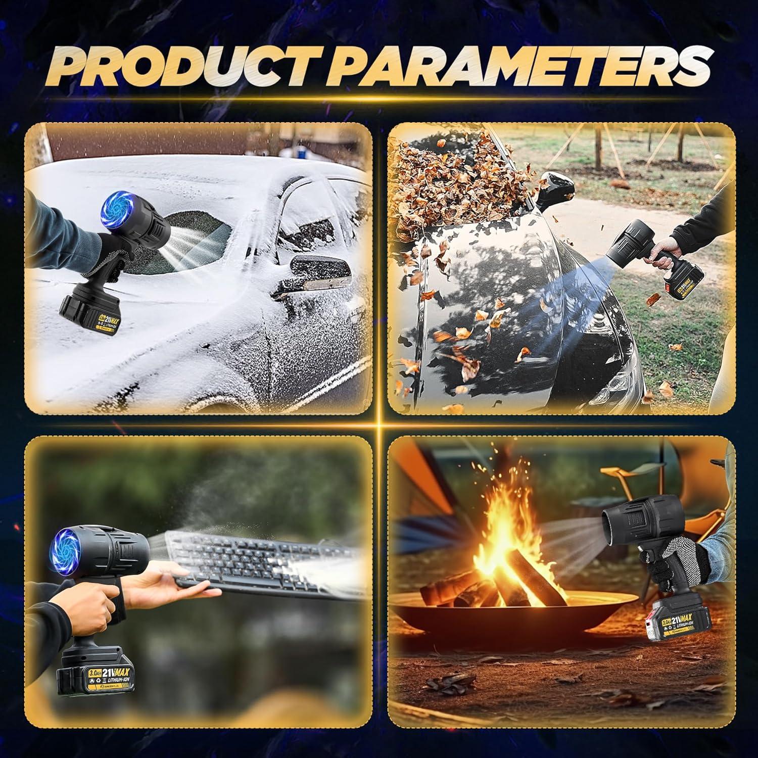 Limpiador de Polvo Portátil RAINPOT GJ81110, 21V, 1.47kg