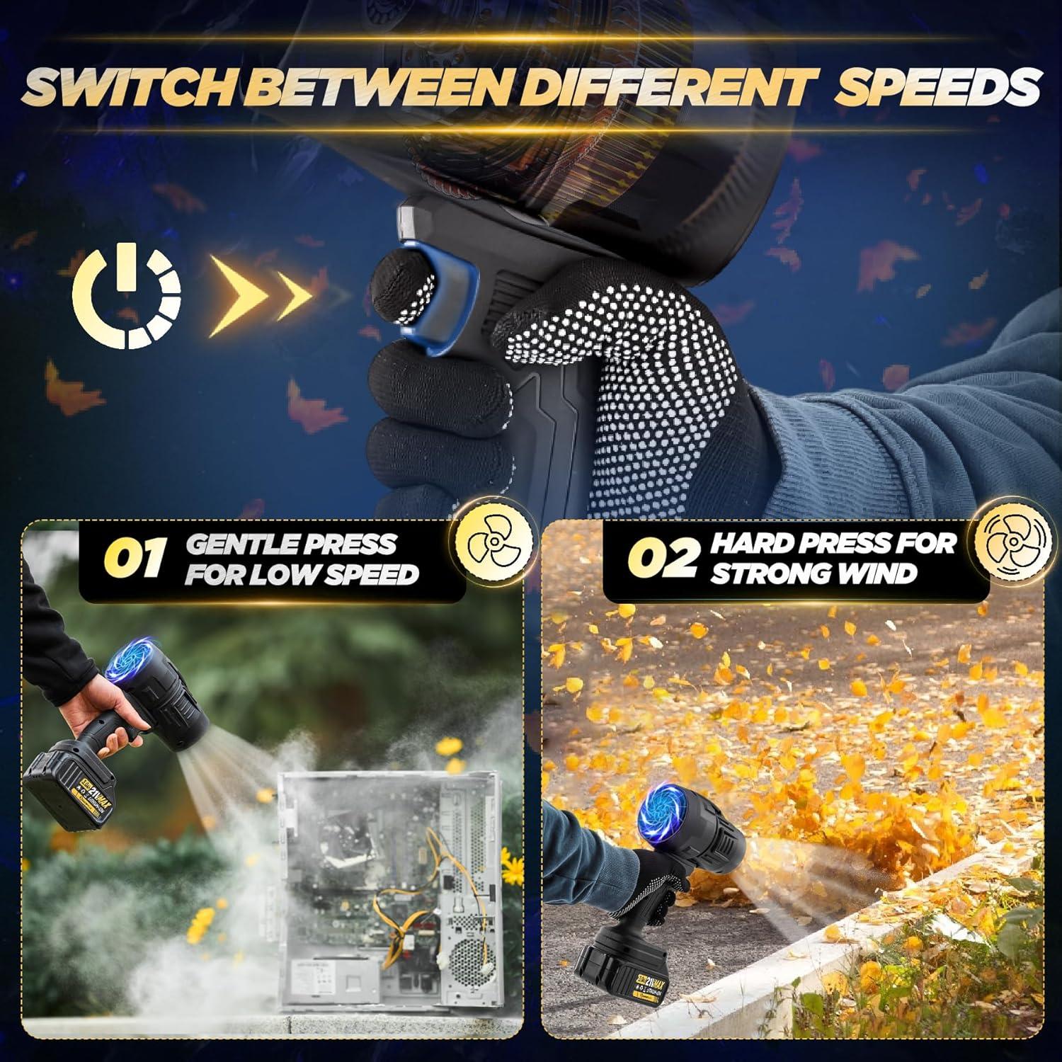 Limpiador de Polvo Portátil RAINPOT GJ81110, 21V, 1.47kg