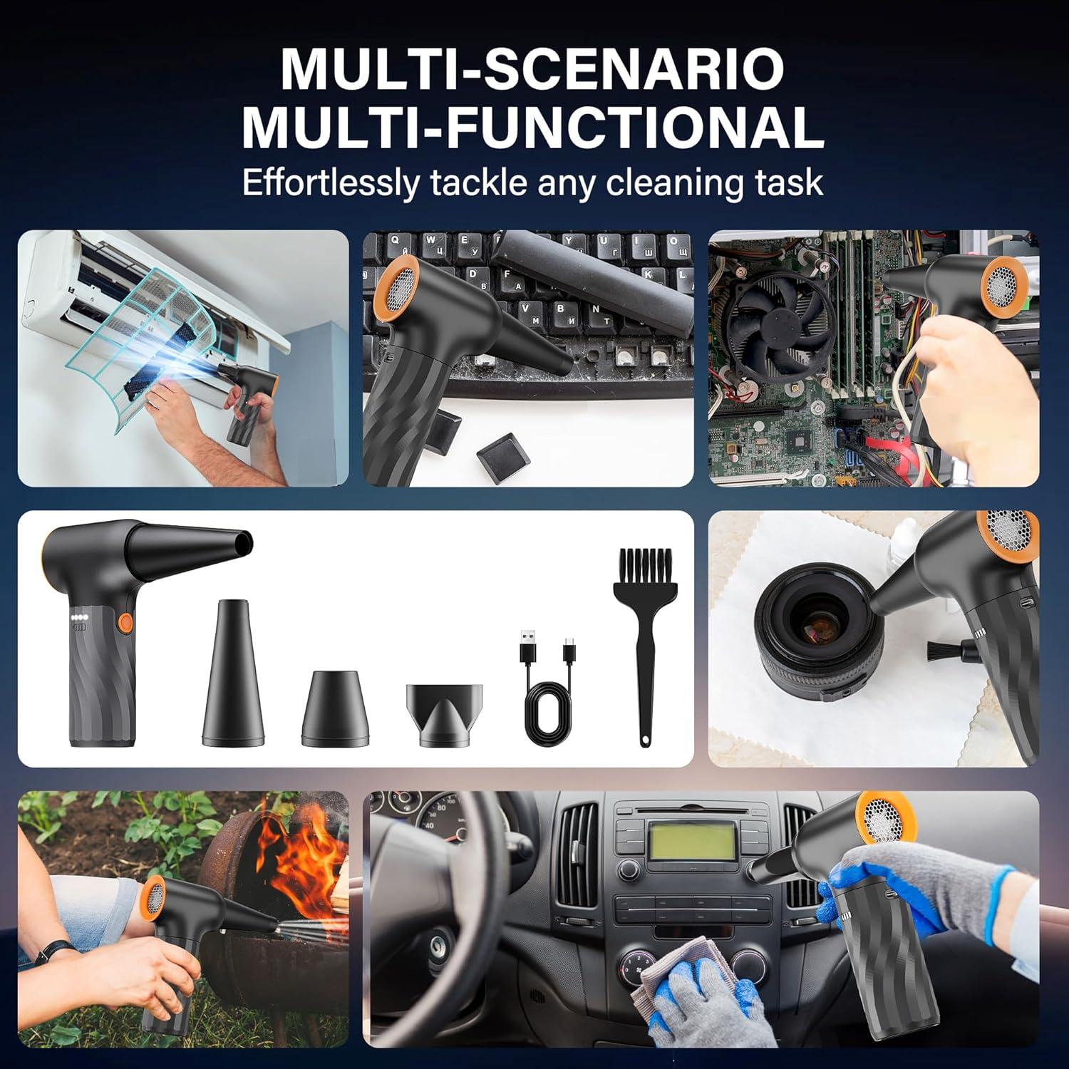 Soplador de Aire Comprimido BVOPLME 260000 RPM Inalámbrico