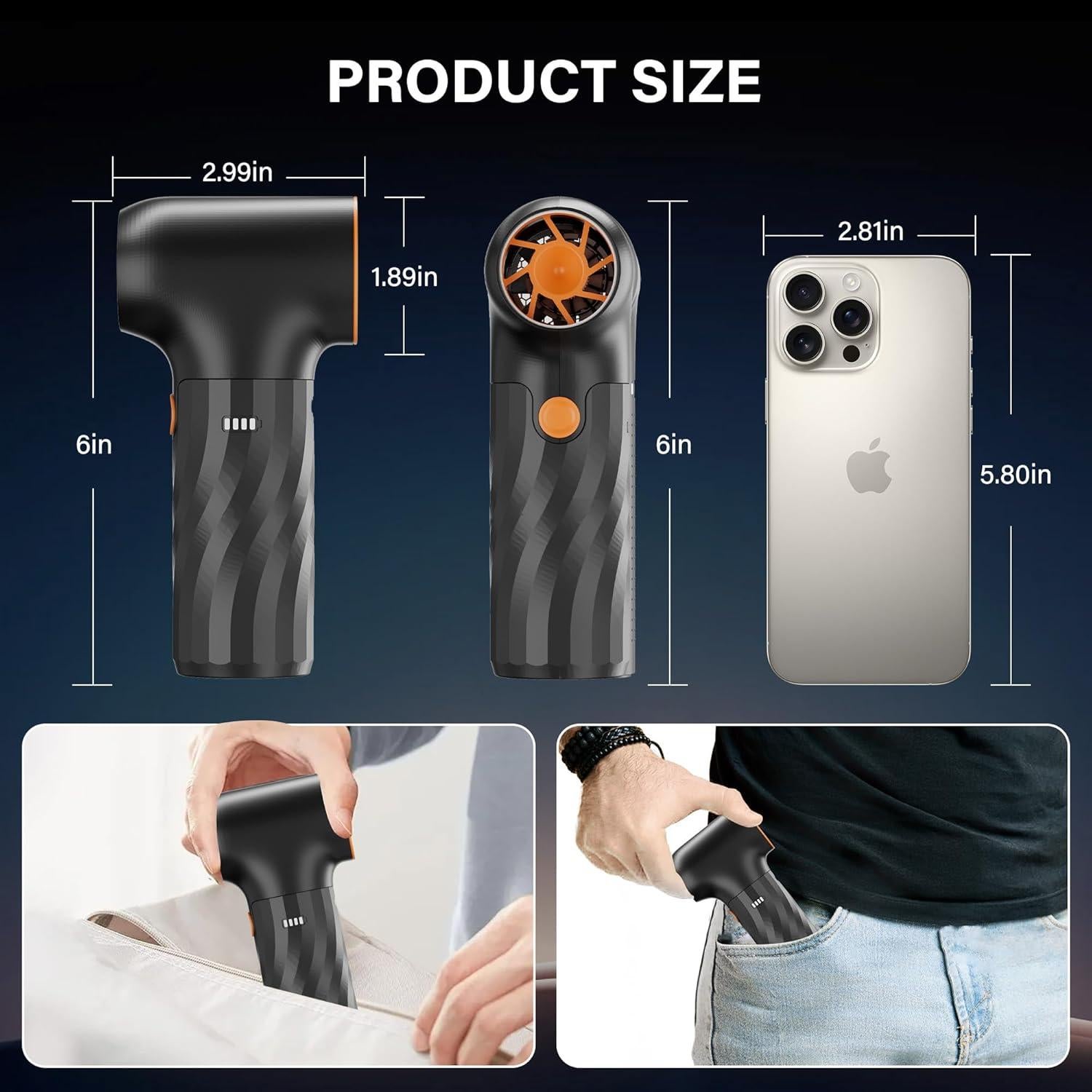 Soplador de Aire Comprimido BVOPLME 260000 RPM Inalámbrico