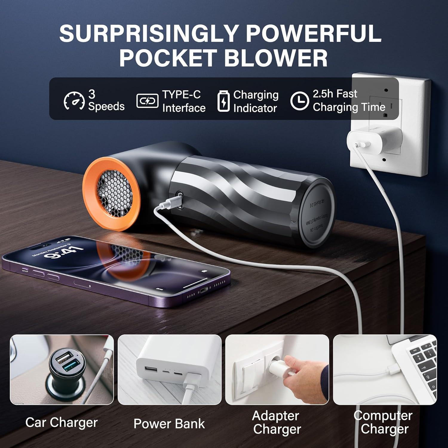 Soplador de Aire Comprimido BVOPLME 260000 RPM Inalámbrico