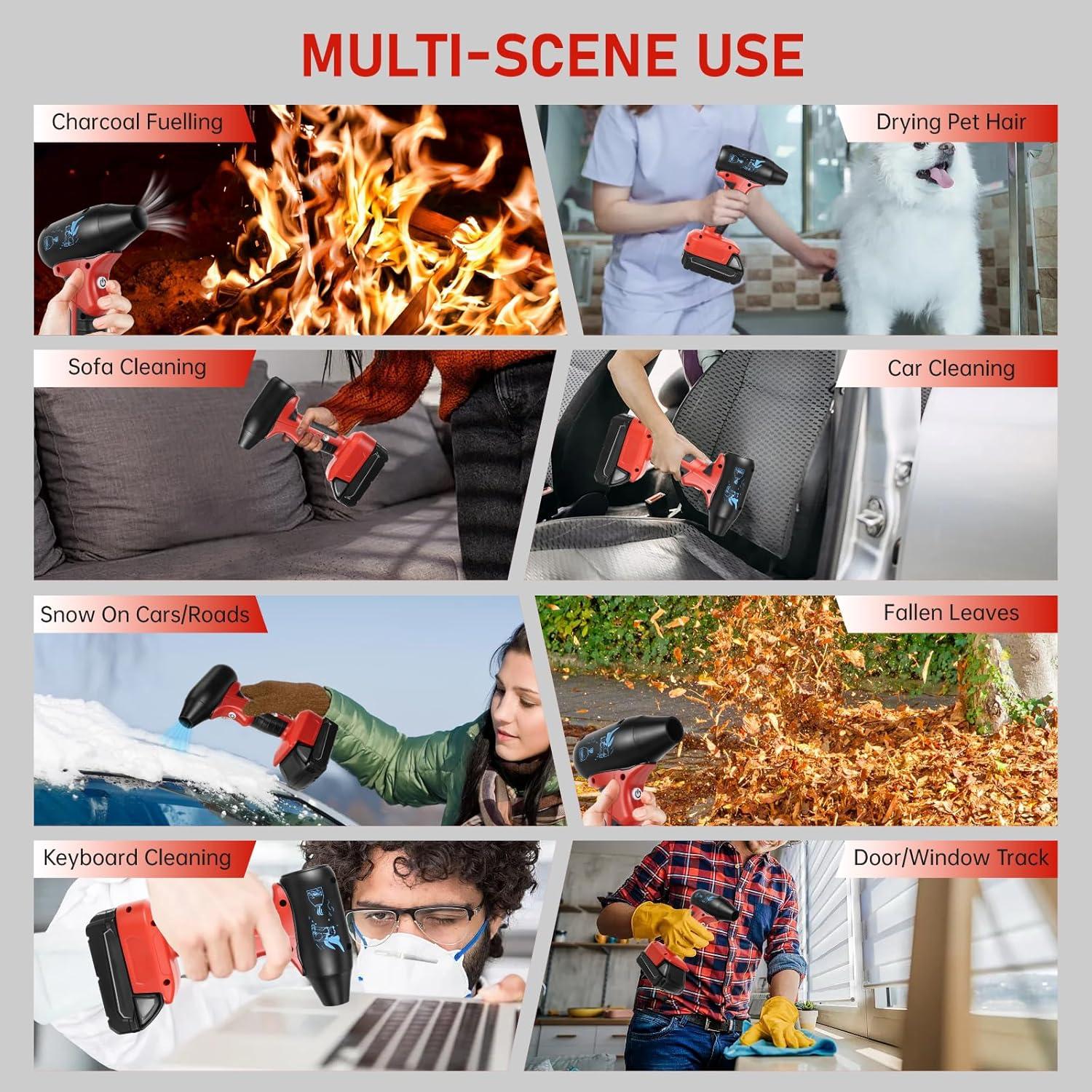 Soplador Mini Jet Inalámbrico RexLeLXB 18V 130000RPM 4 Velocidades