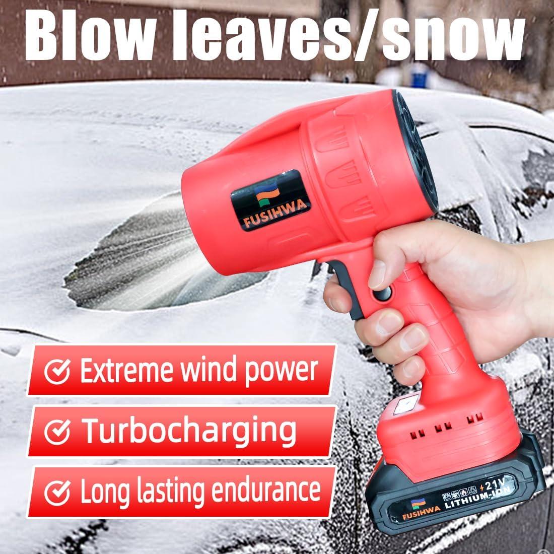 Soplador de Hojas Inalámbrico FUSIHWA 21V Mini Rojo 0.79kg