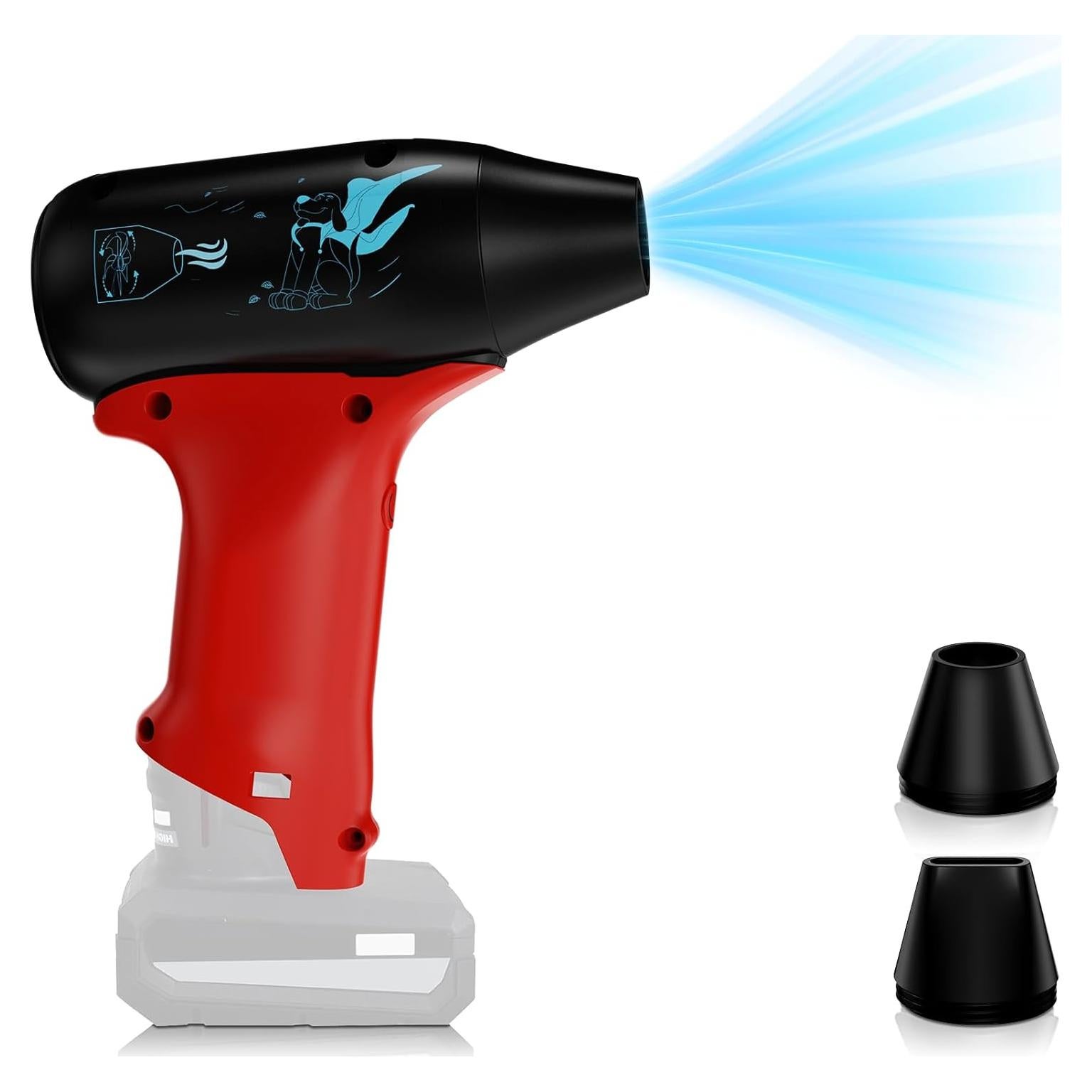Soplador de Aire Mini ASUNT 12V-VFAN 3 Velocidades 130000 RPM