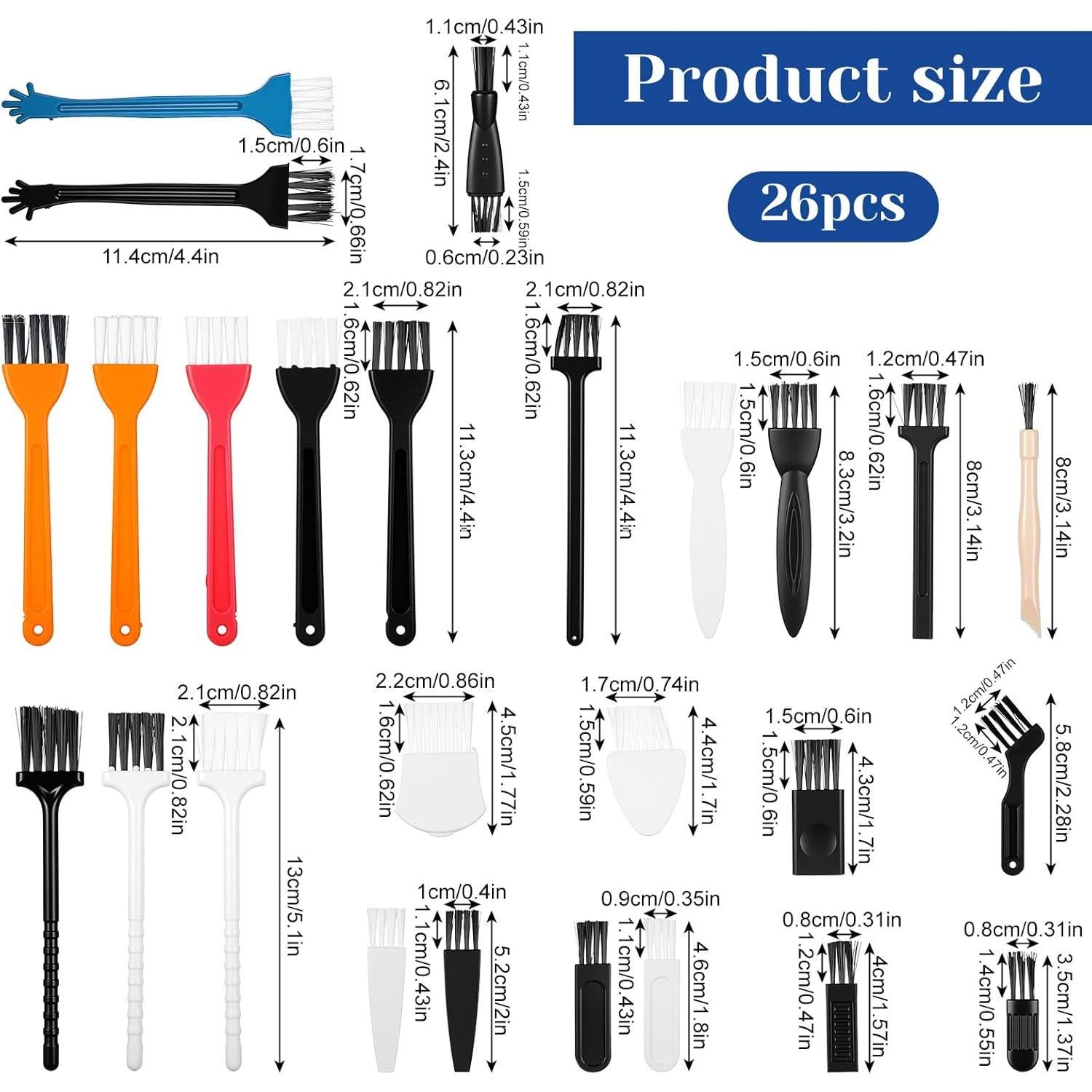 Kit de 26 Cepillos de Limpieza Antiestáticos YBEATY