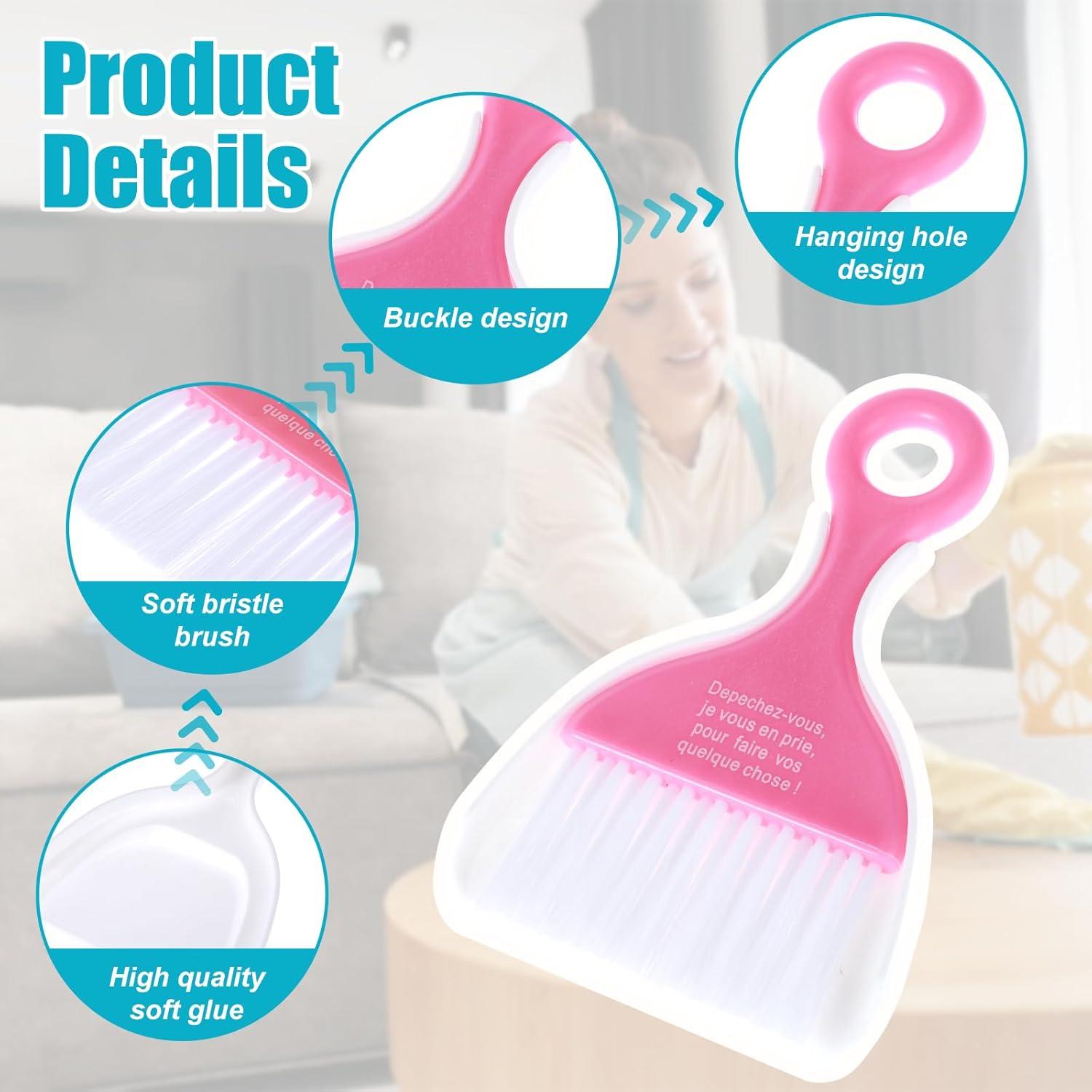 Juego de Mini Recogedor y Escoba Gjinxi 3 Pcs Colores