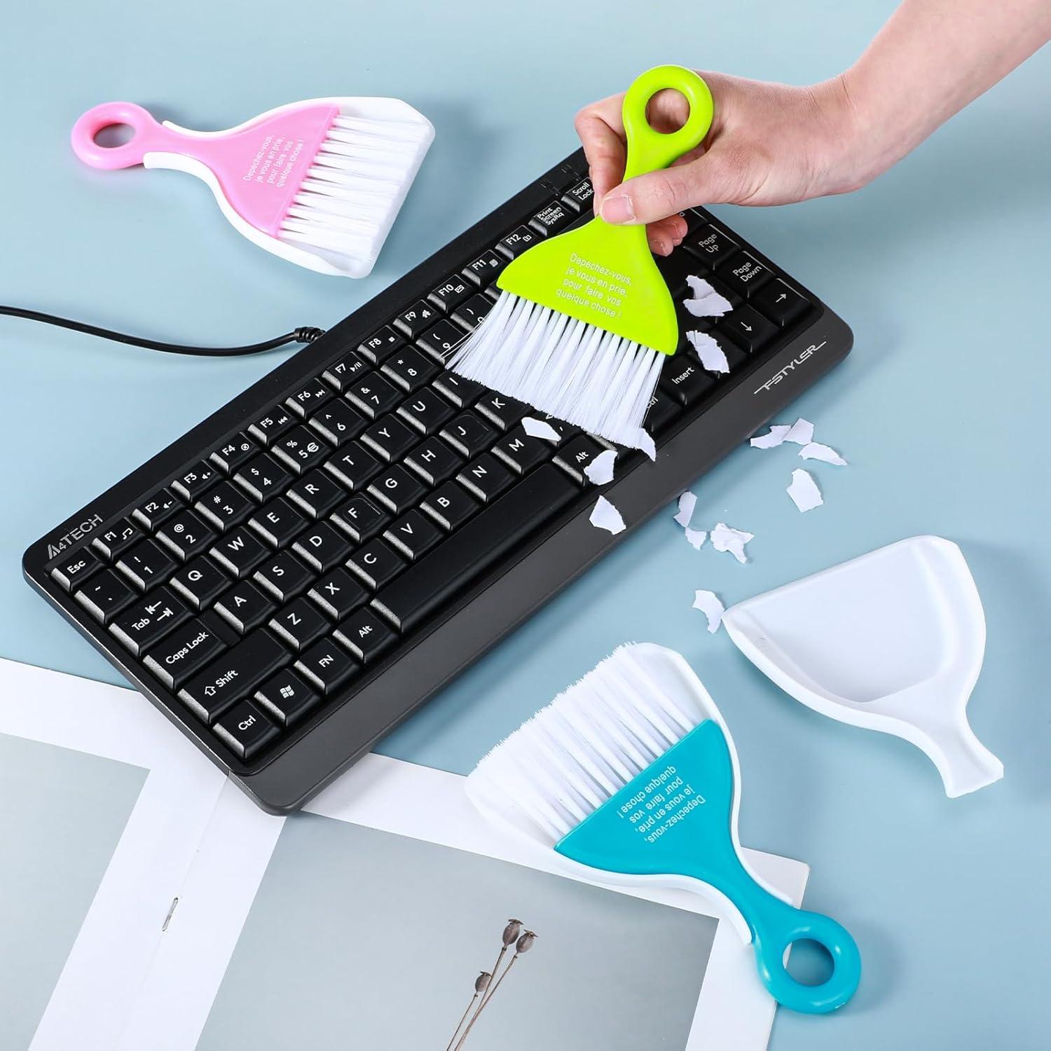 Juego de Mini Recogedor y Escoba Gjinxi 3 Pcs Colores