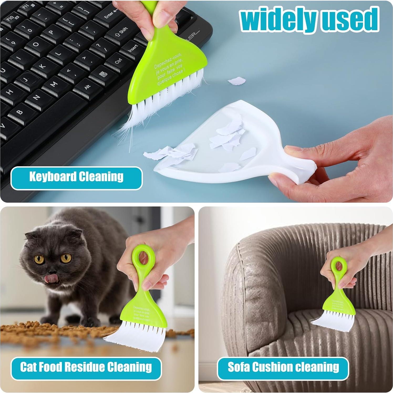 Juego de Mini Recogedor y Escoba Gjinxi 3 Pcs Colores