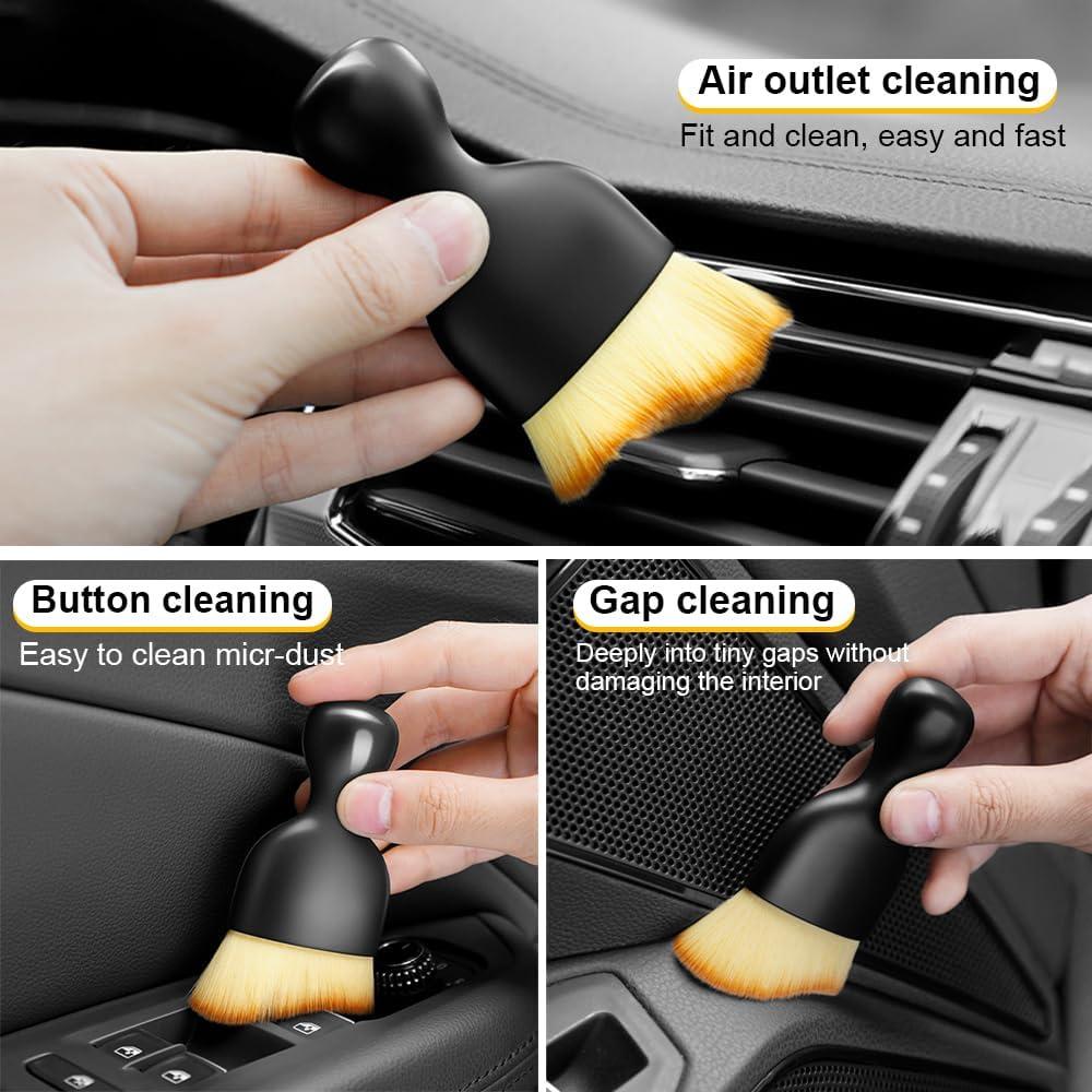 Juego de 3 cepillos de limpieza KEVANCHO para automóviles